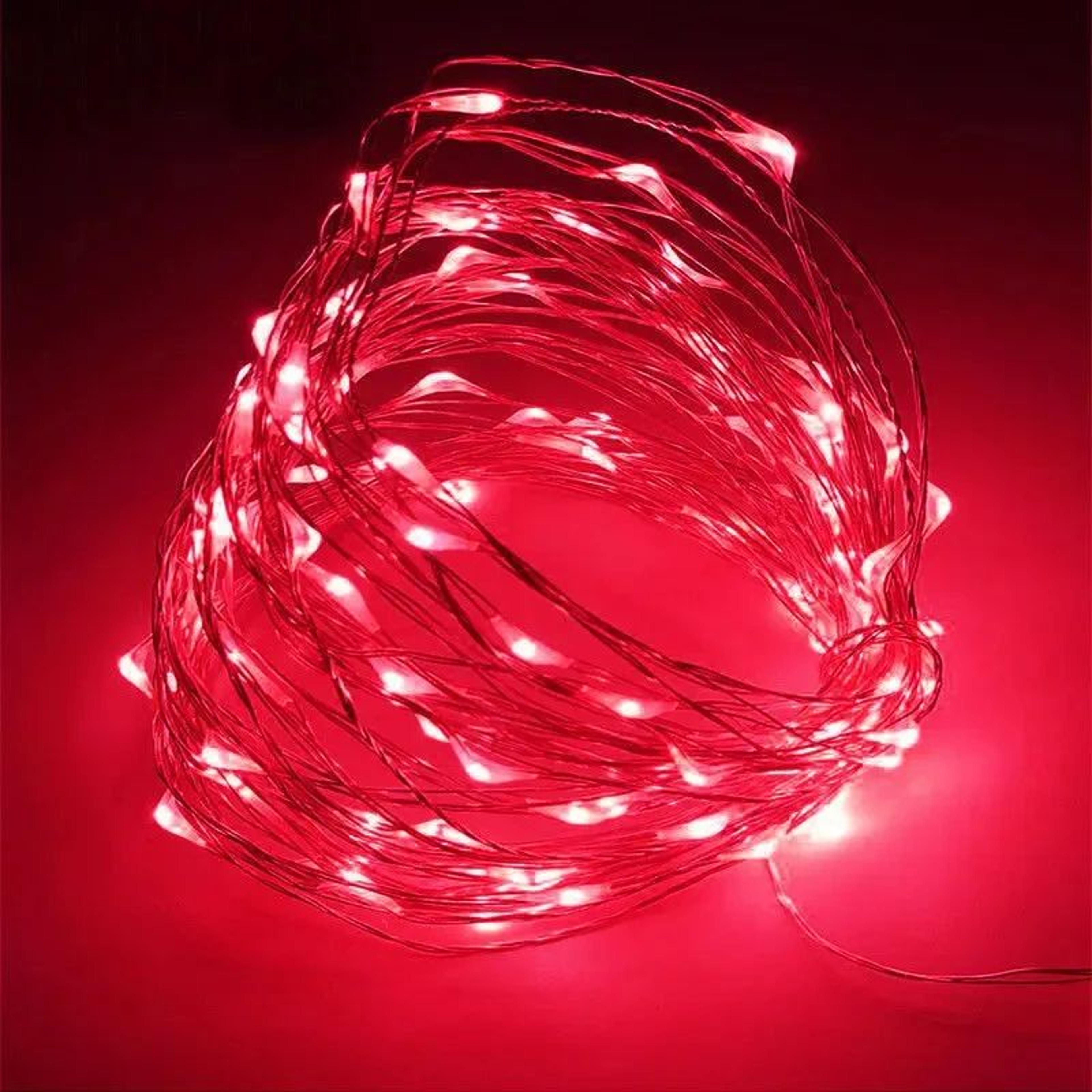 Battery Powered LED Copper Wire Fairy String Lights 1 Pack 10