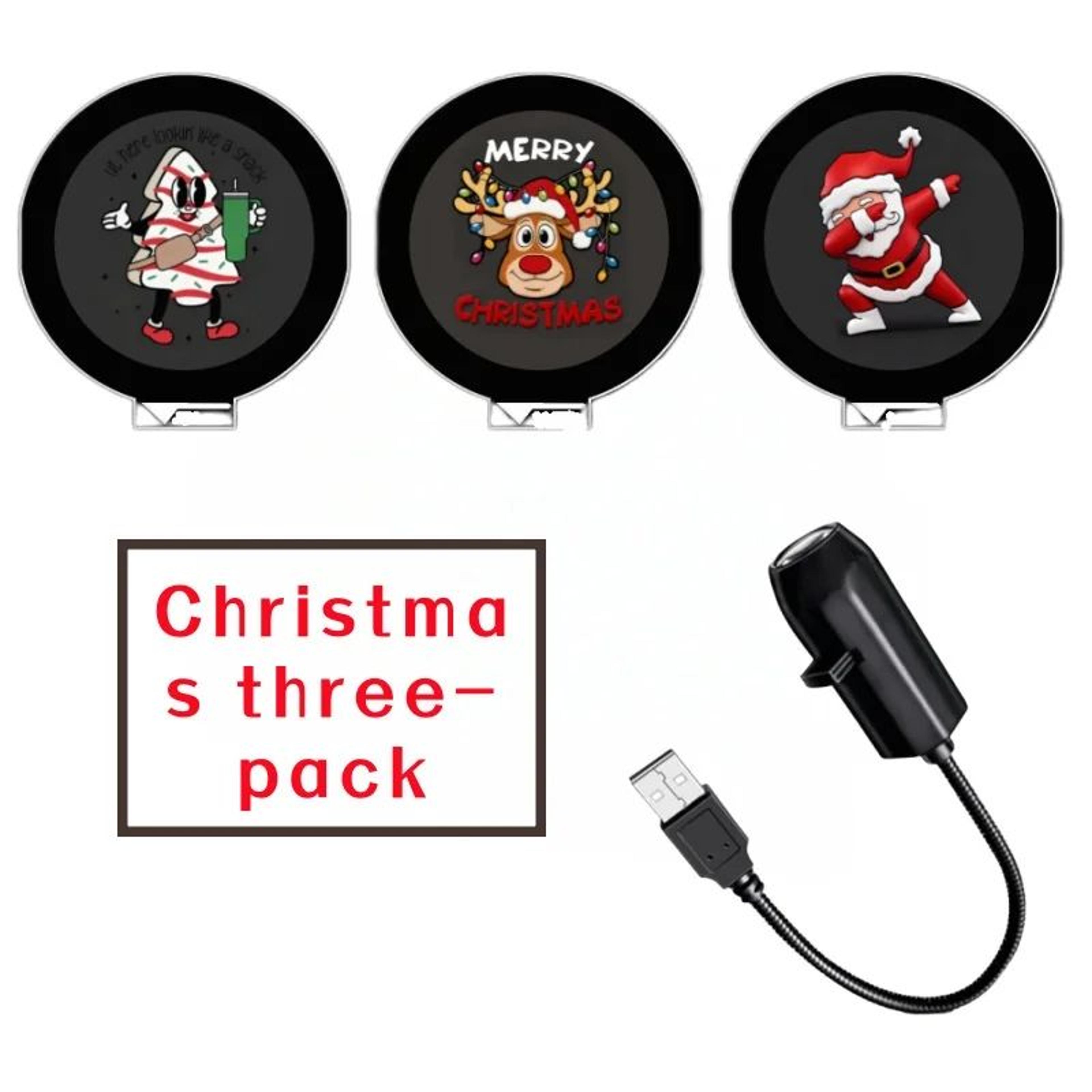 USB Christmas Projector Light With Switchable Santa And Reindeer Patterns 8