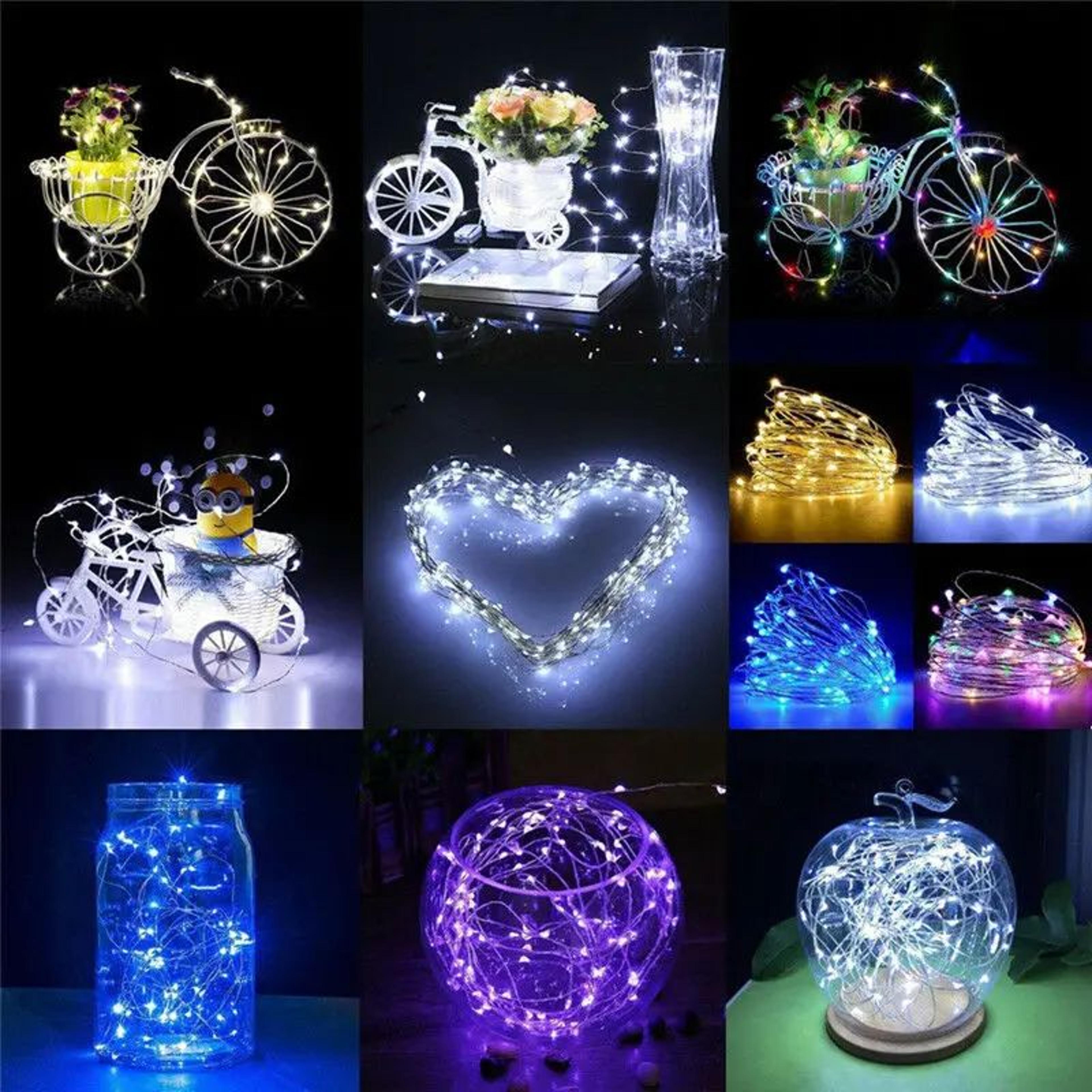 Flexible Copper Wire LED Fairy String Lights 1M To 10M 1