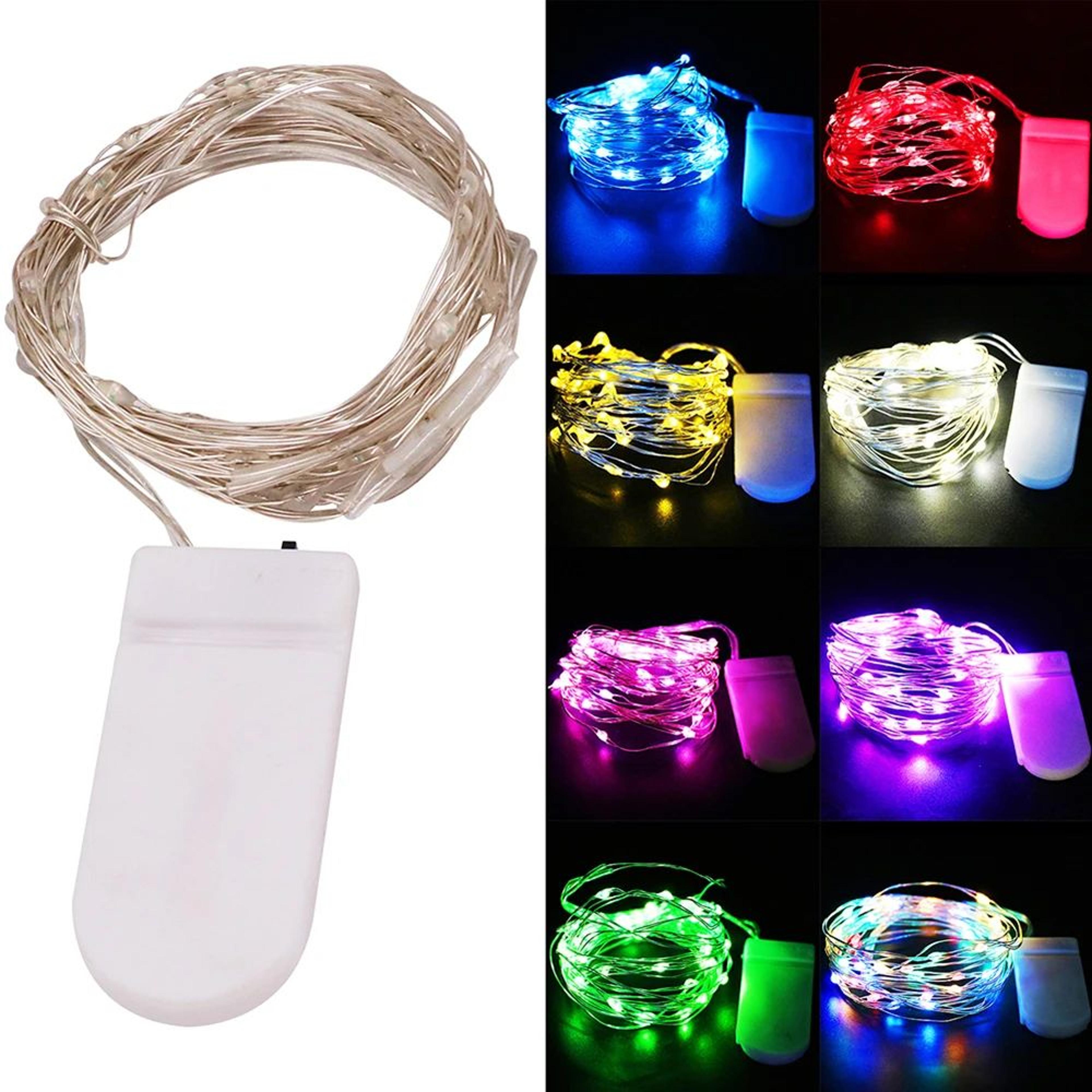 Battery Powered Copper Wire Fairy Lights Waterproof LED String Lights 1M 2M 4M 2