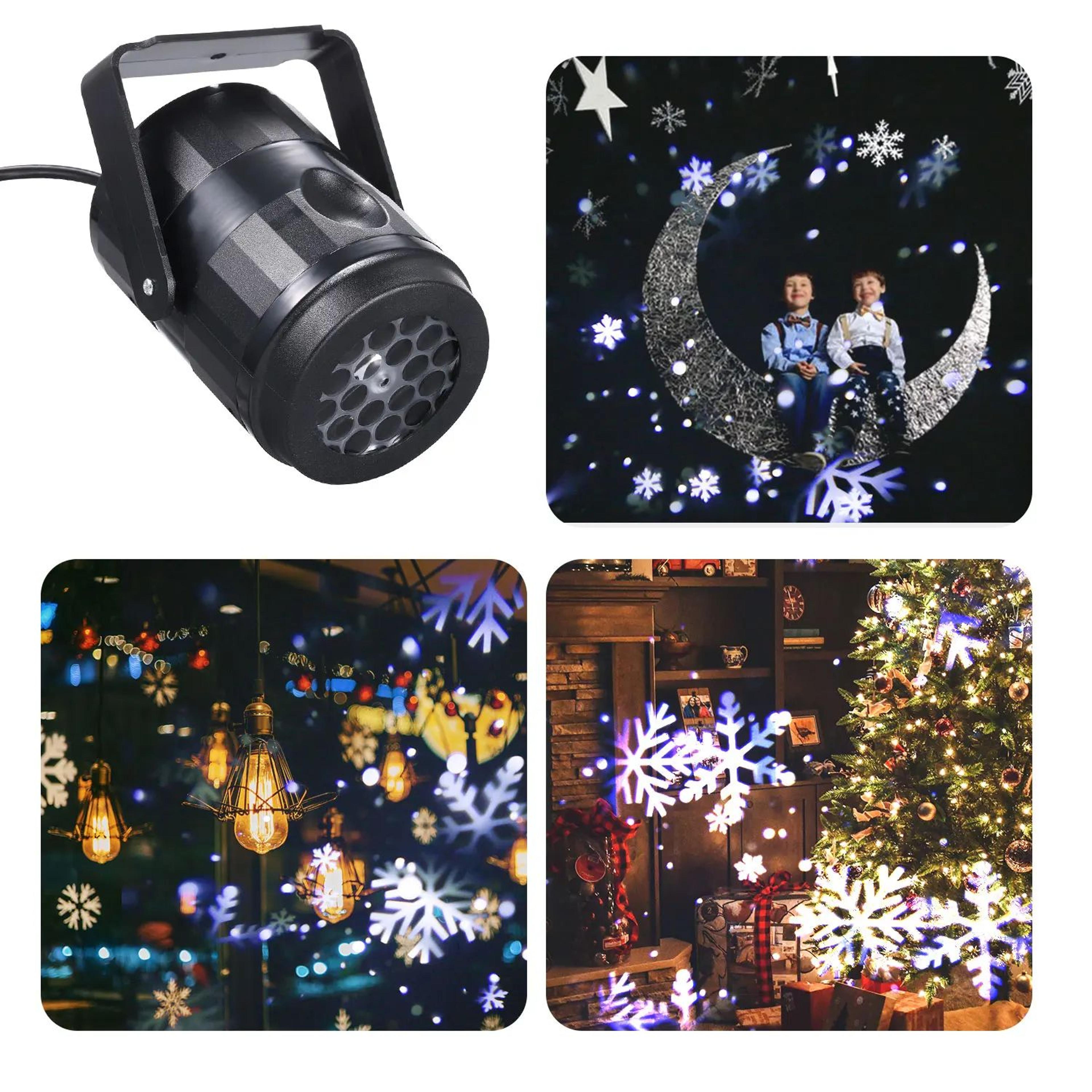 USB Rotating Snowflake Christmas Projector Light 3