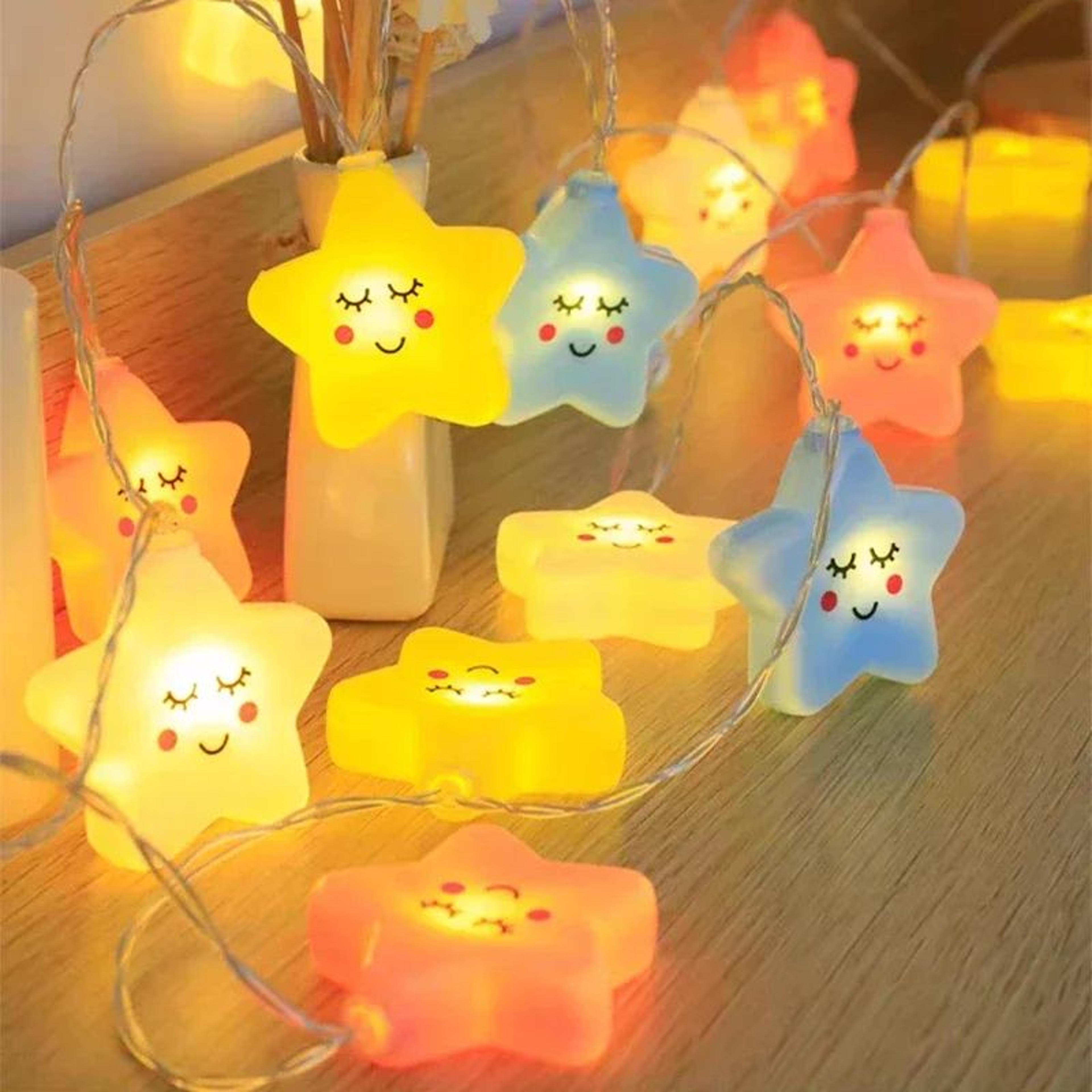 Warm White LED Star String Lights USB Or Battery Powered Garland 1