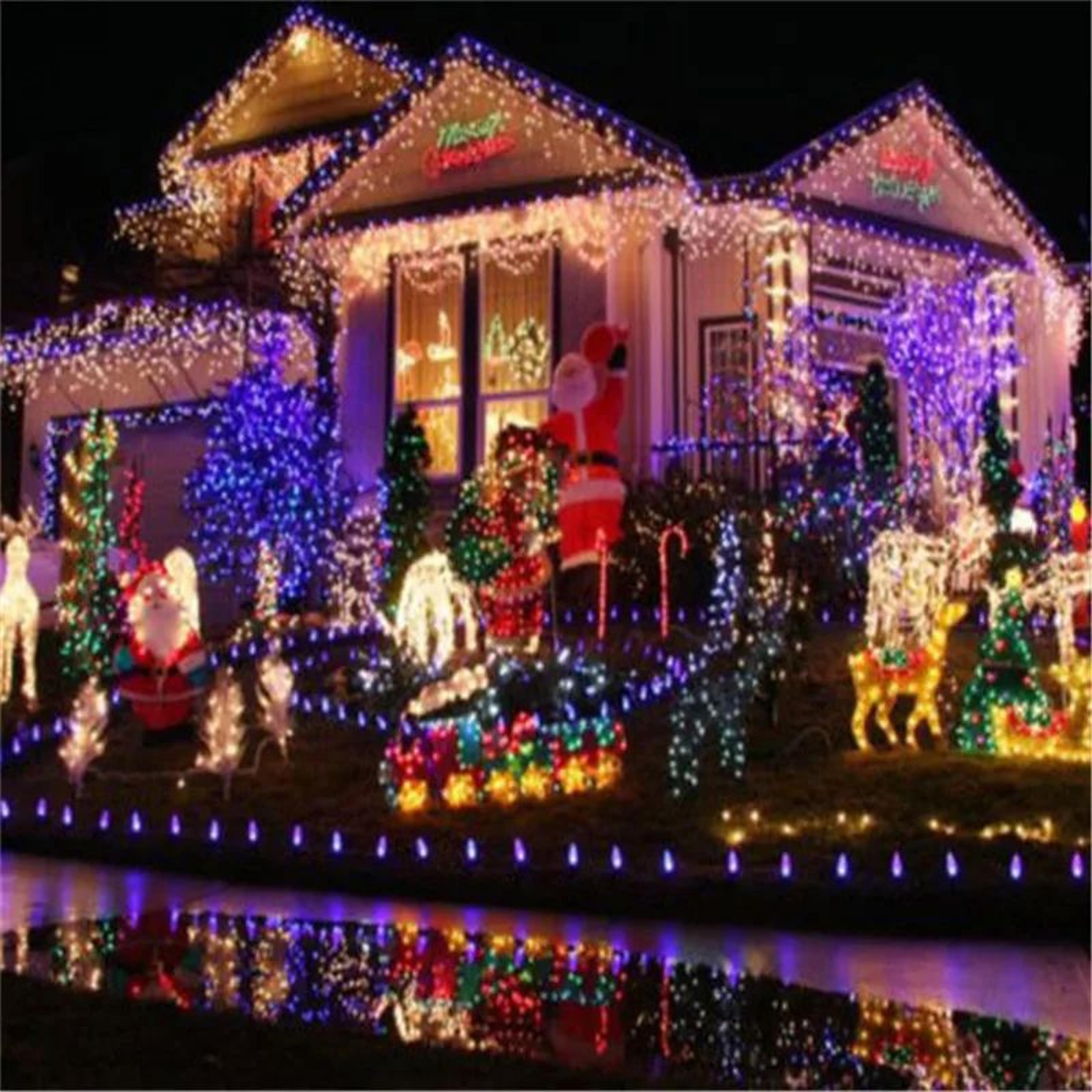 10M 100 LED Waterproof Outdoor String Lights 9 Colors 4