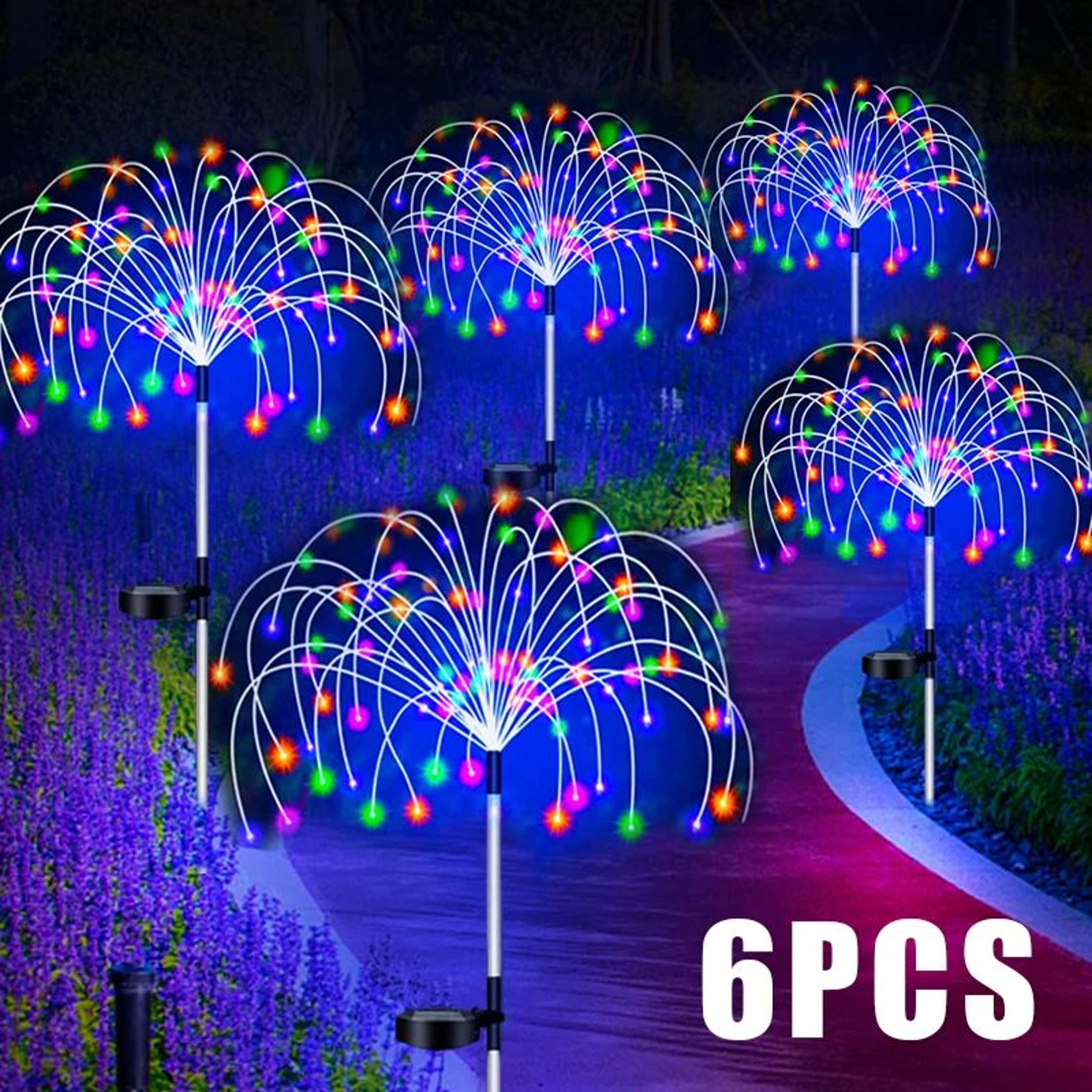Solar Firework Garden Stake Lights Waterproof Outdoor Landscape Decor 0