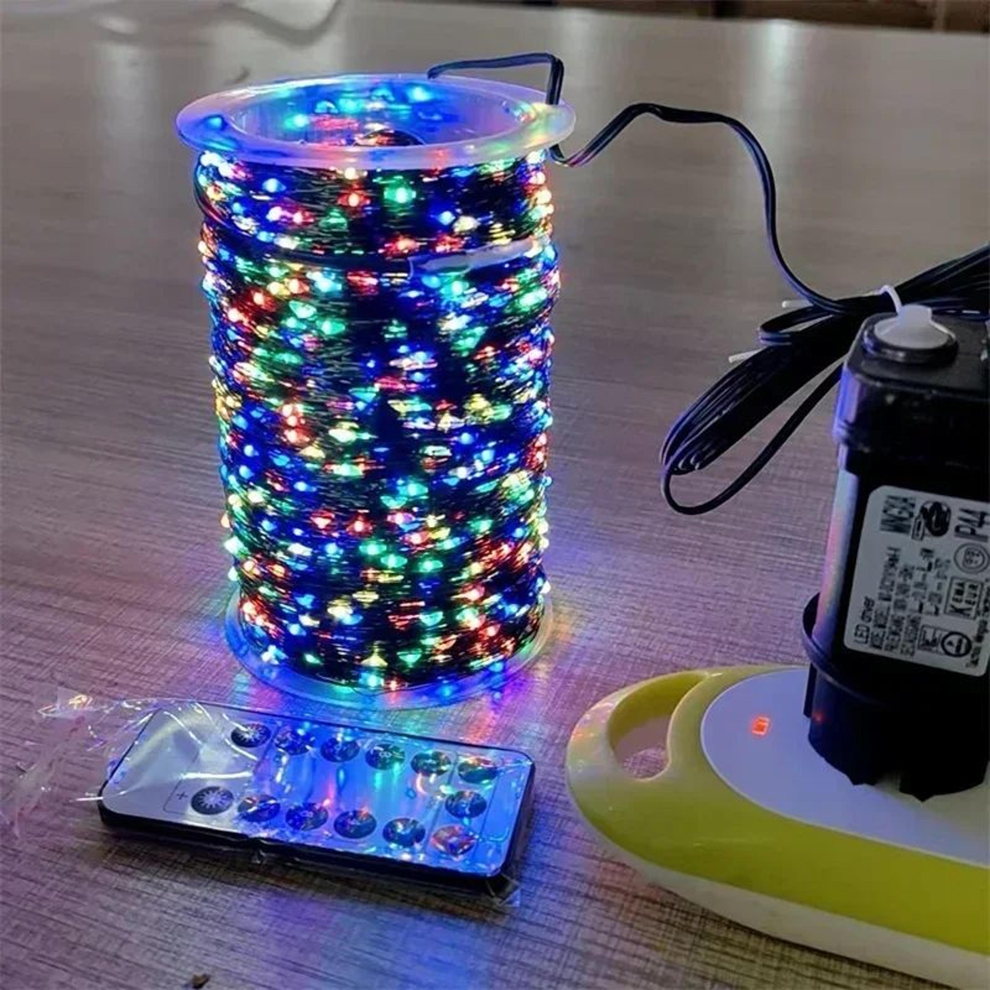 5001000 LED Waterproof Christmas String Lights With Green Wire And USEU Plug 2
