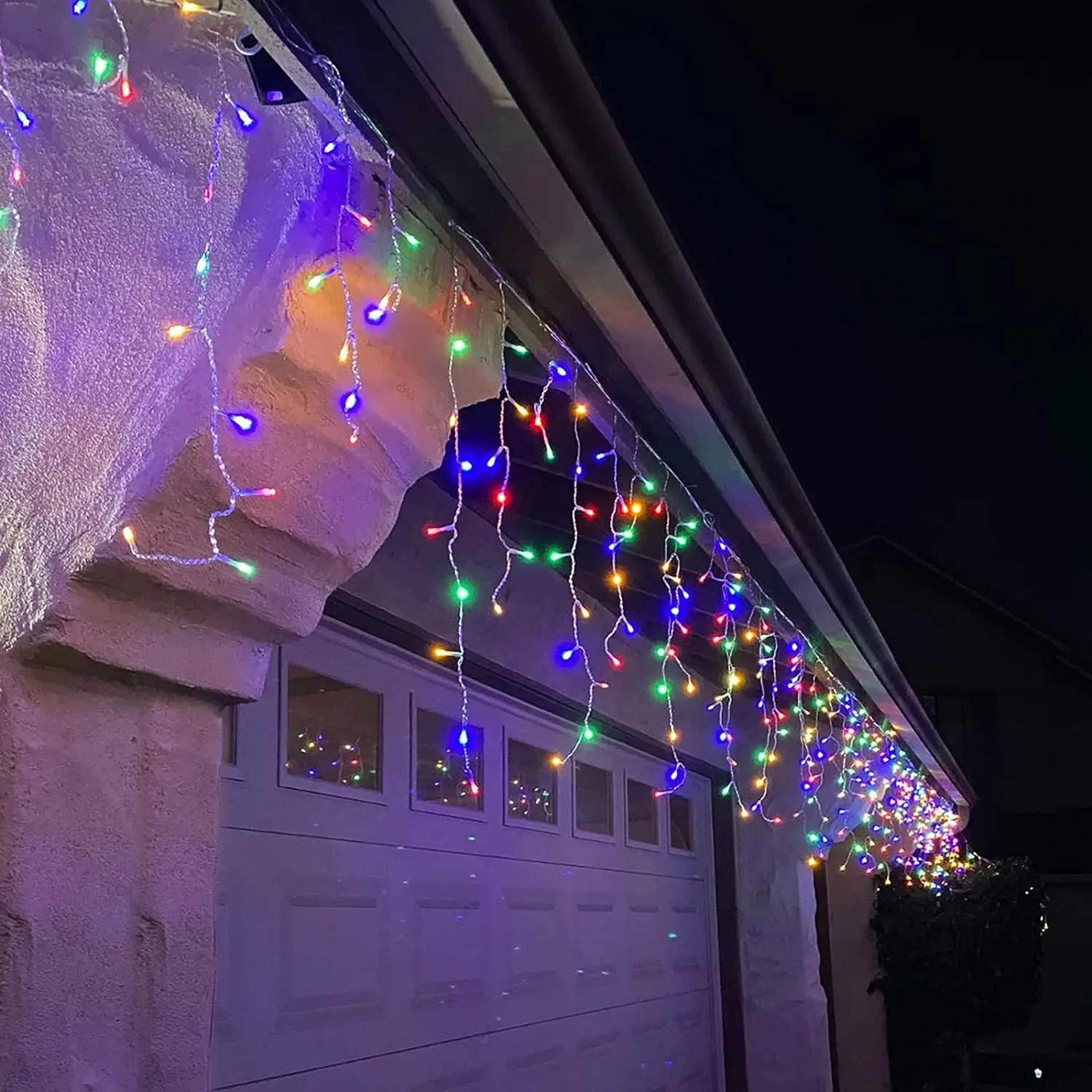 4M20M LED Icicle String Lights With 8 Modes For Outdoor Christmas Decor 1