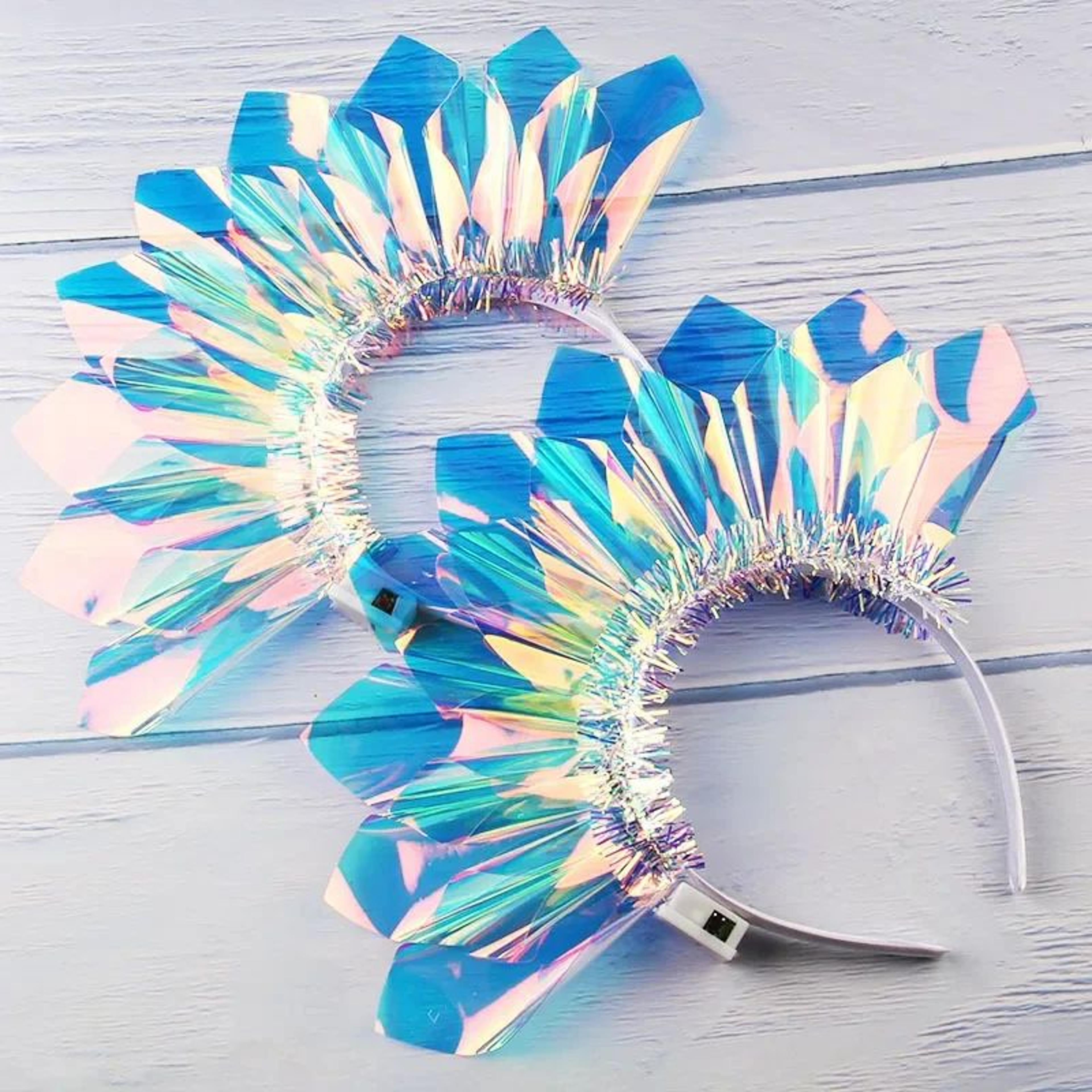Colorful LED Laser Headband Light Up Hair Hoop For Parties And Festivals 4
