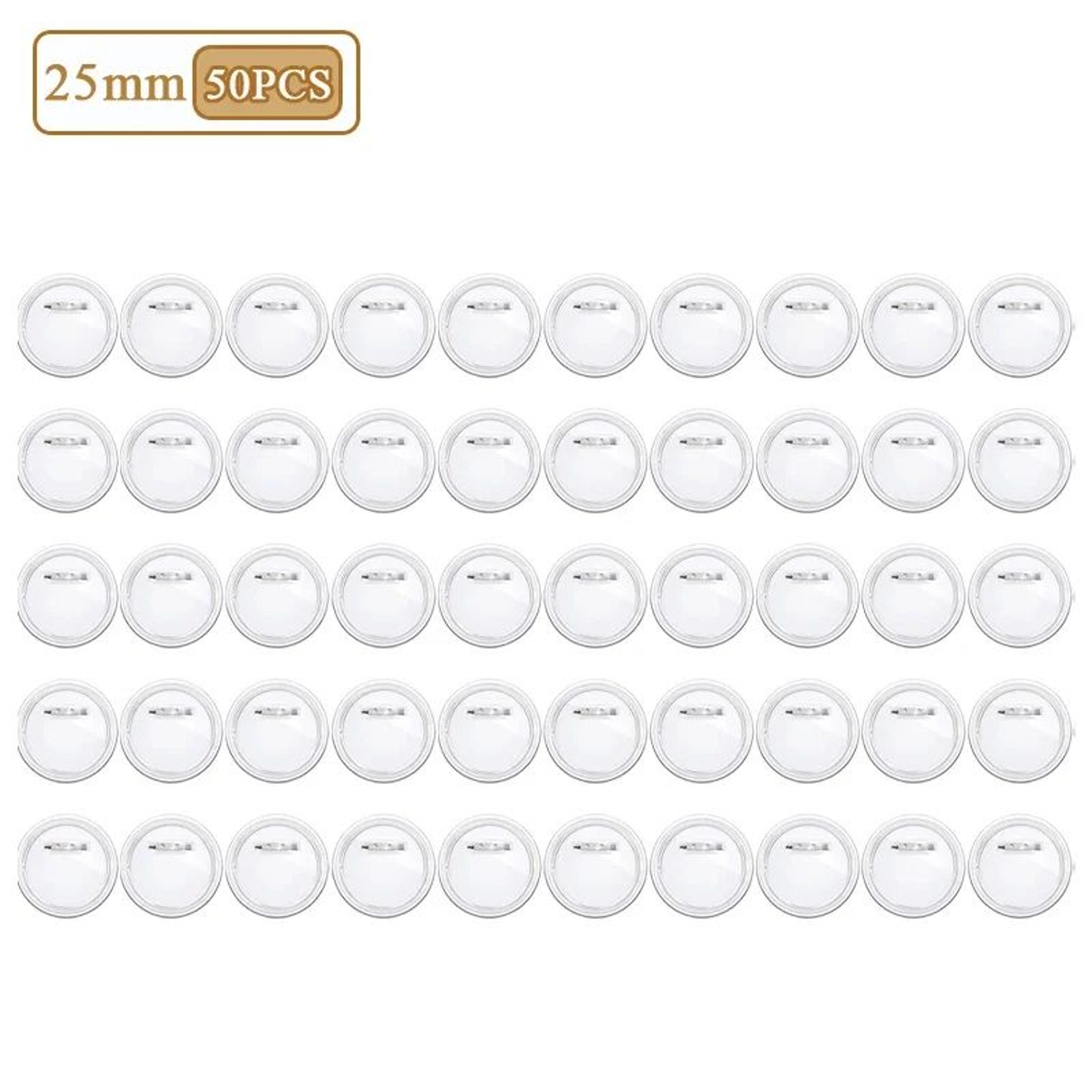 Reusable Clear Acrylic Badge Pins For DIY Custom Buttons 103050PCS 10