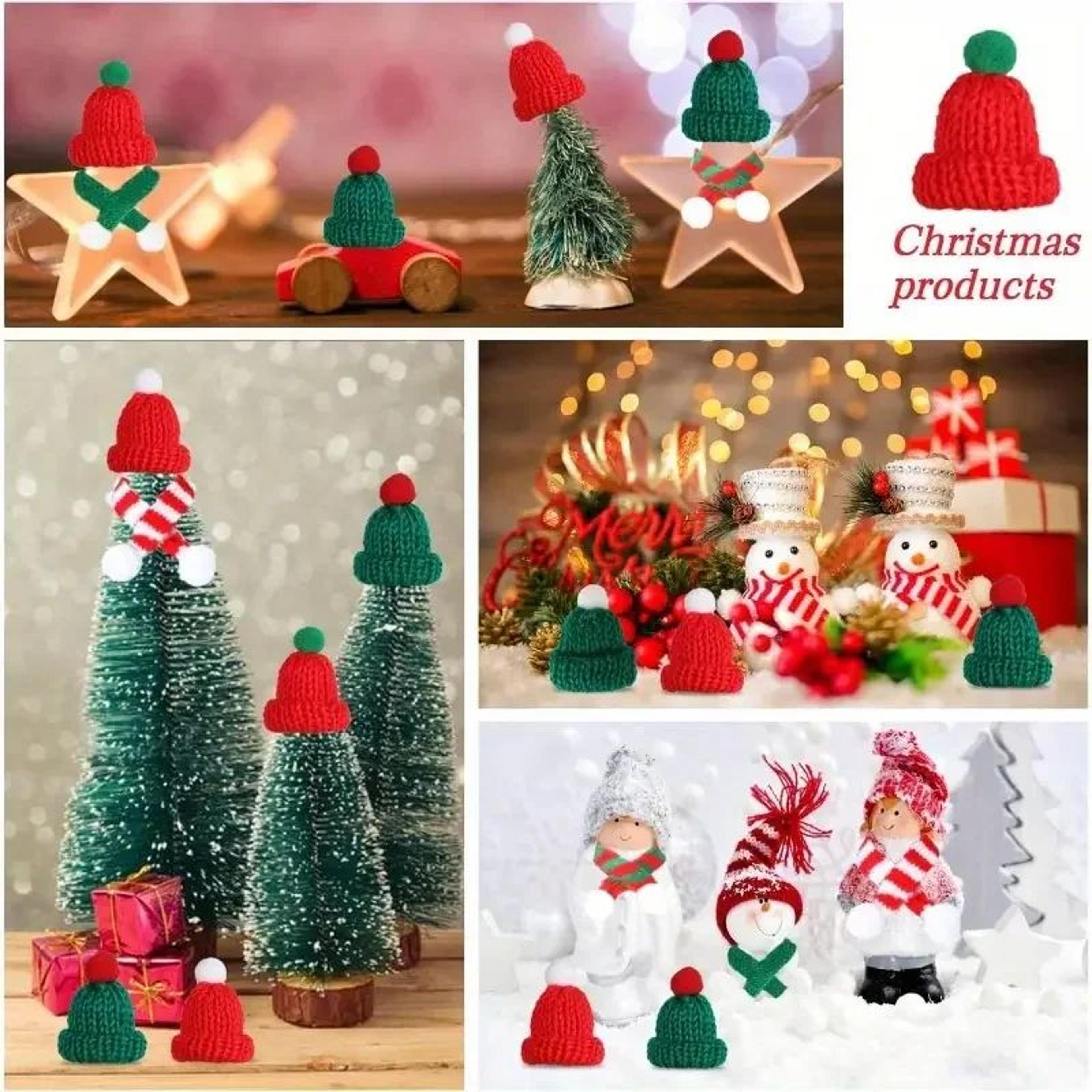 Mini Christmas Knit Hats And Scarves For Crafts And Holiday Decor 4