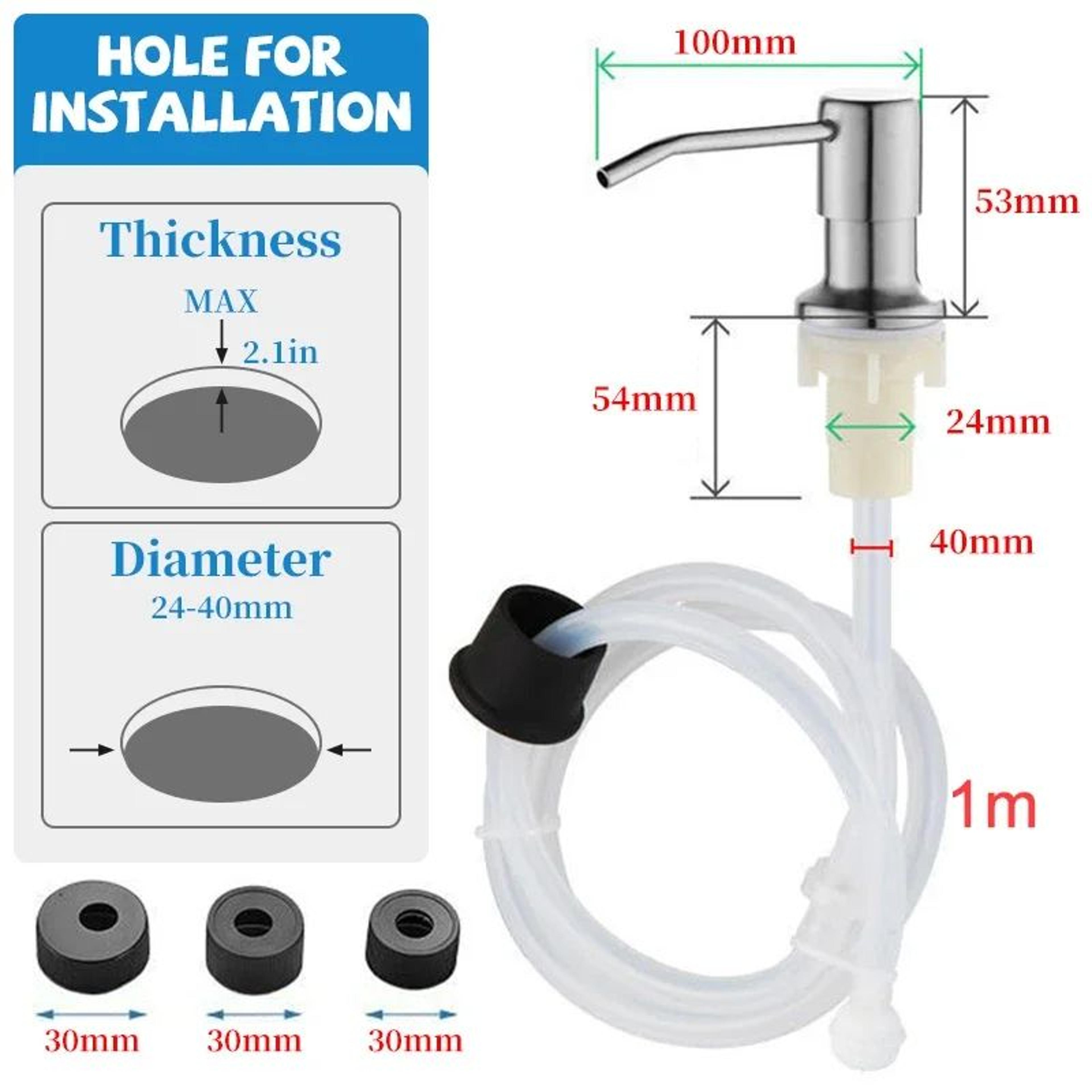 Stainless Steel Kitchen Sink Soap Dispenser Pump 5
