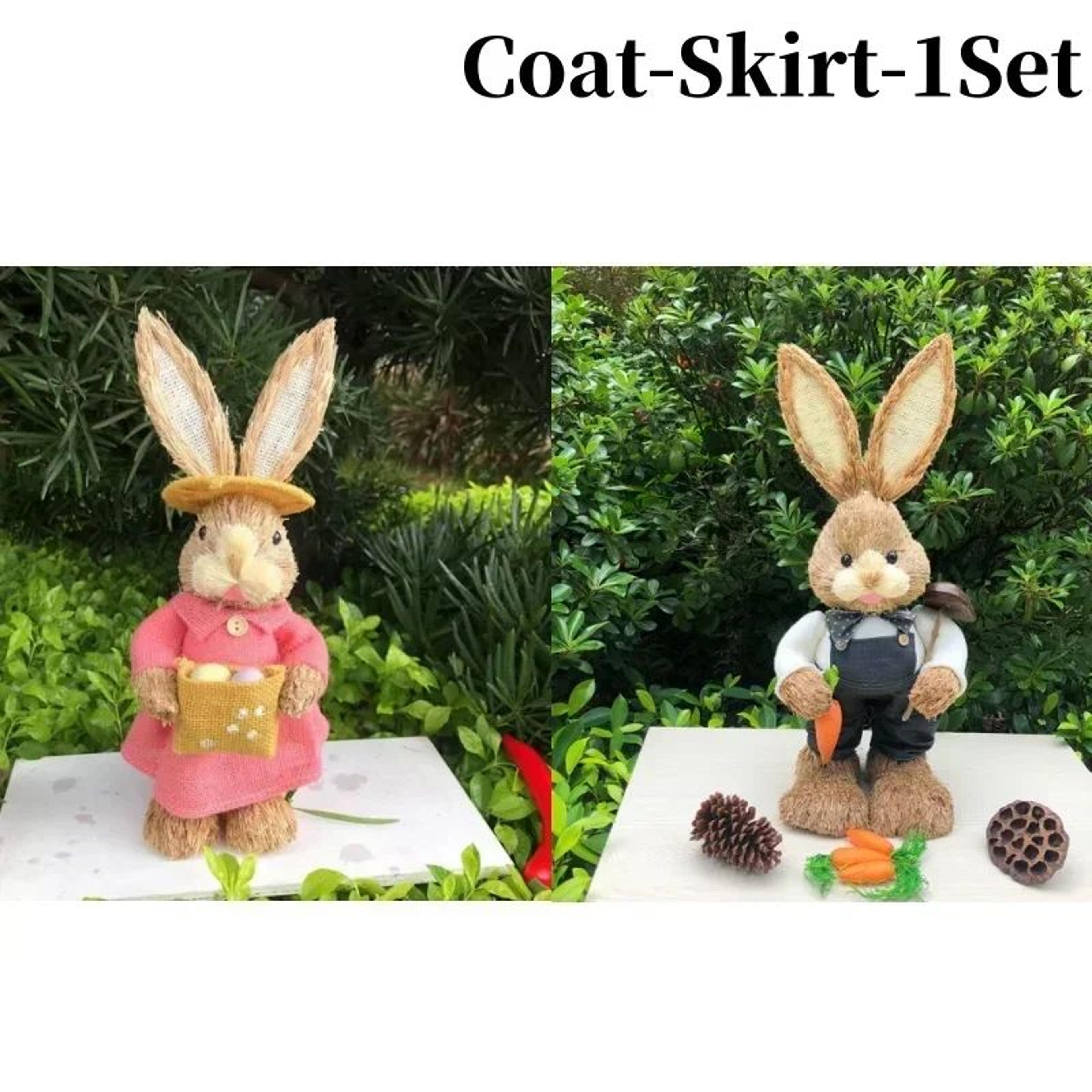 Rustic Handmade Easter Bunny Ornament For Spring Home And Party Decor 10