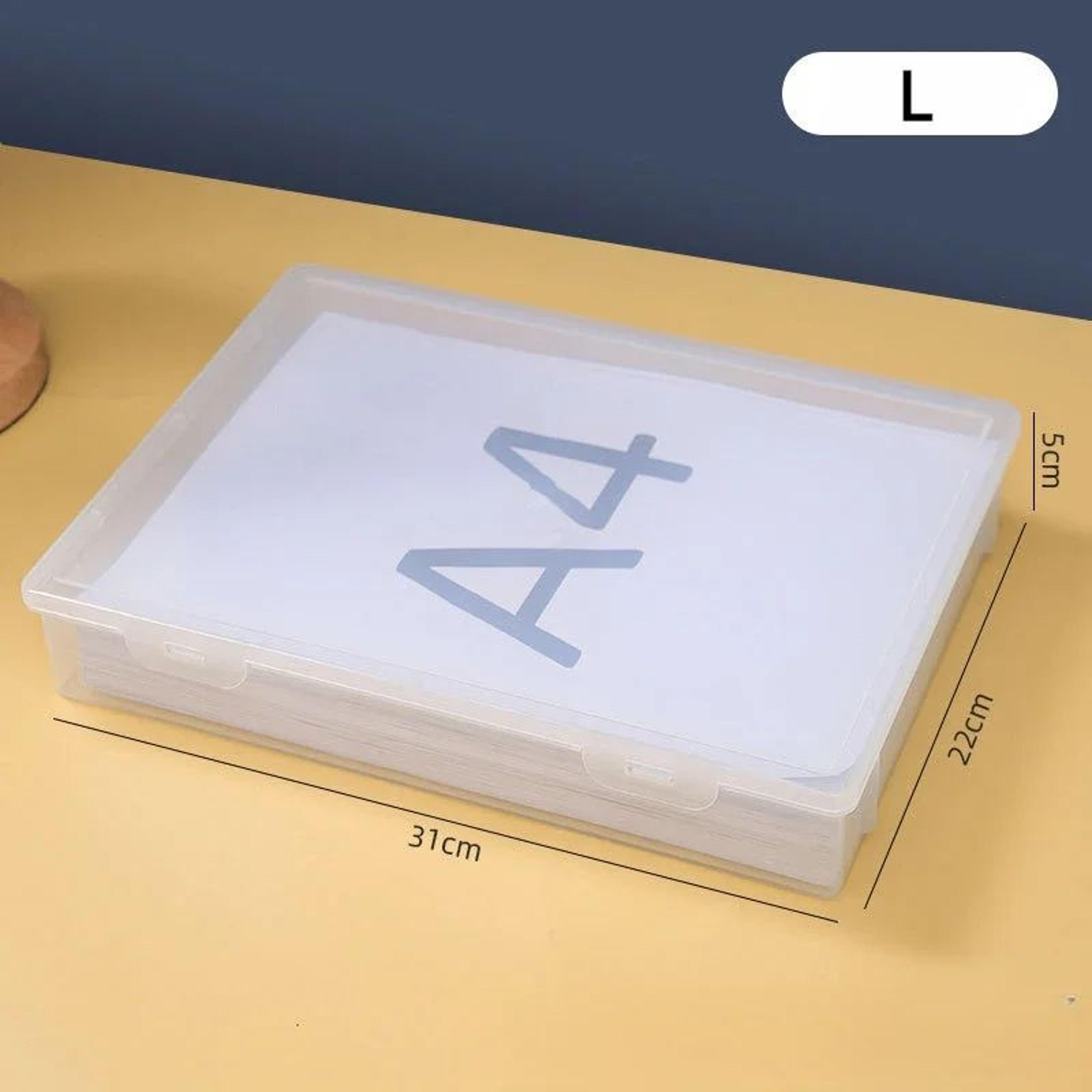 A4 Document Organizer Box Dustproof File Storage For Certificates And Papers 8