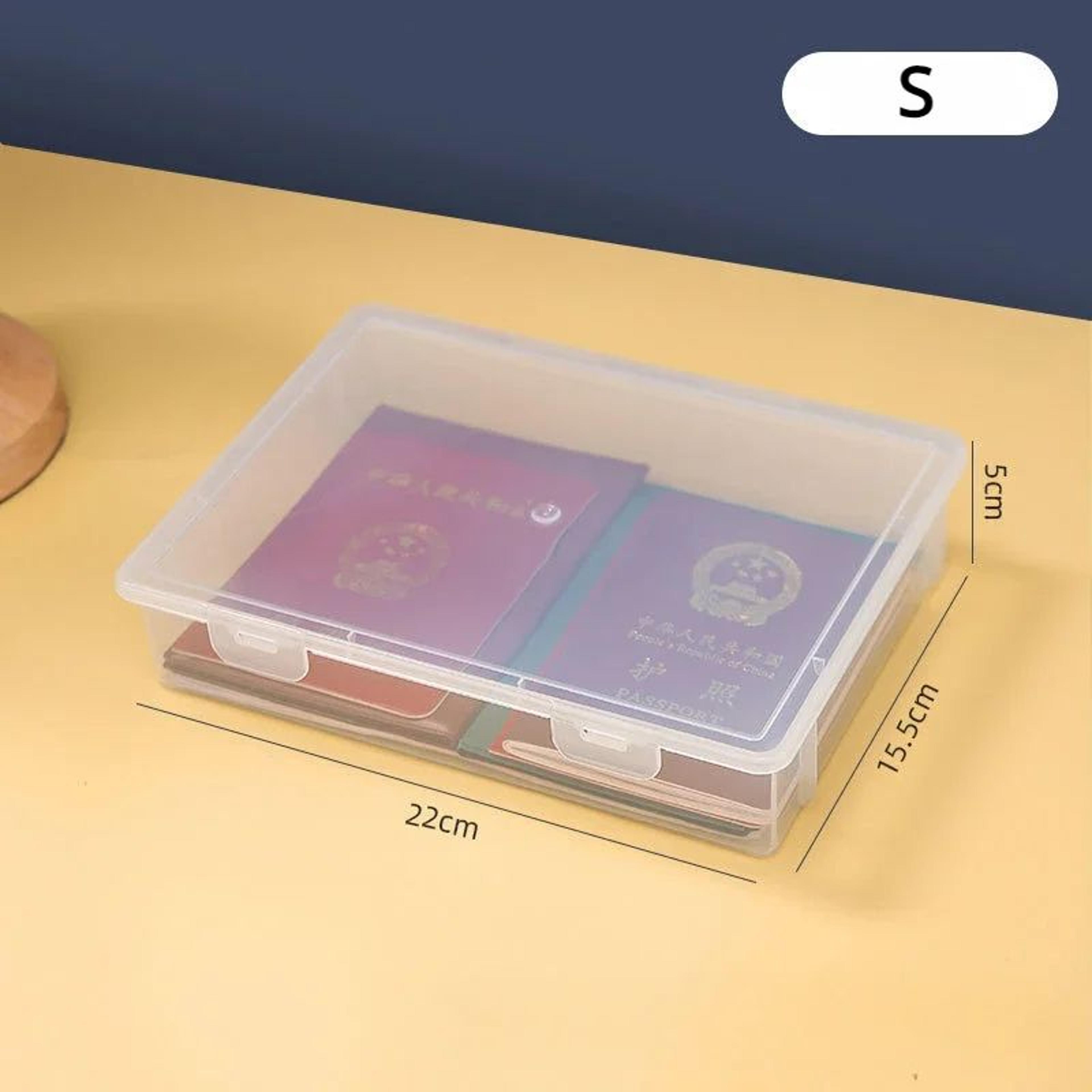 A4 Document Organizer Box Dustproof File Storage For Certificates And Papers 6