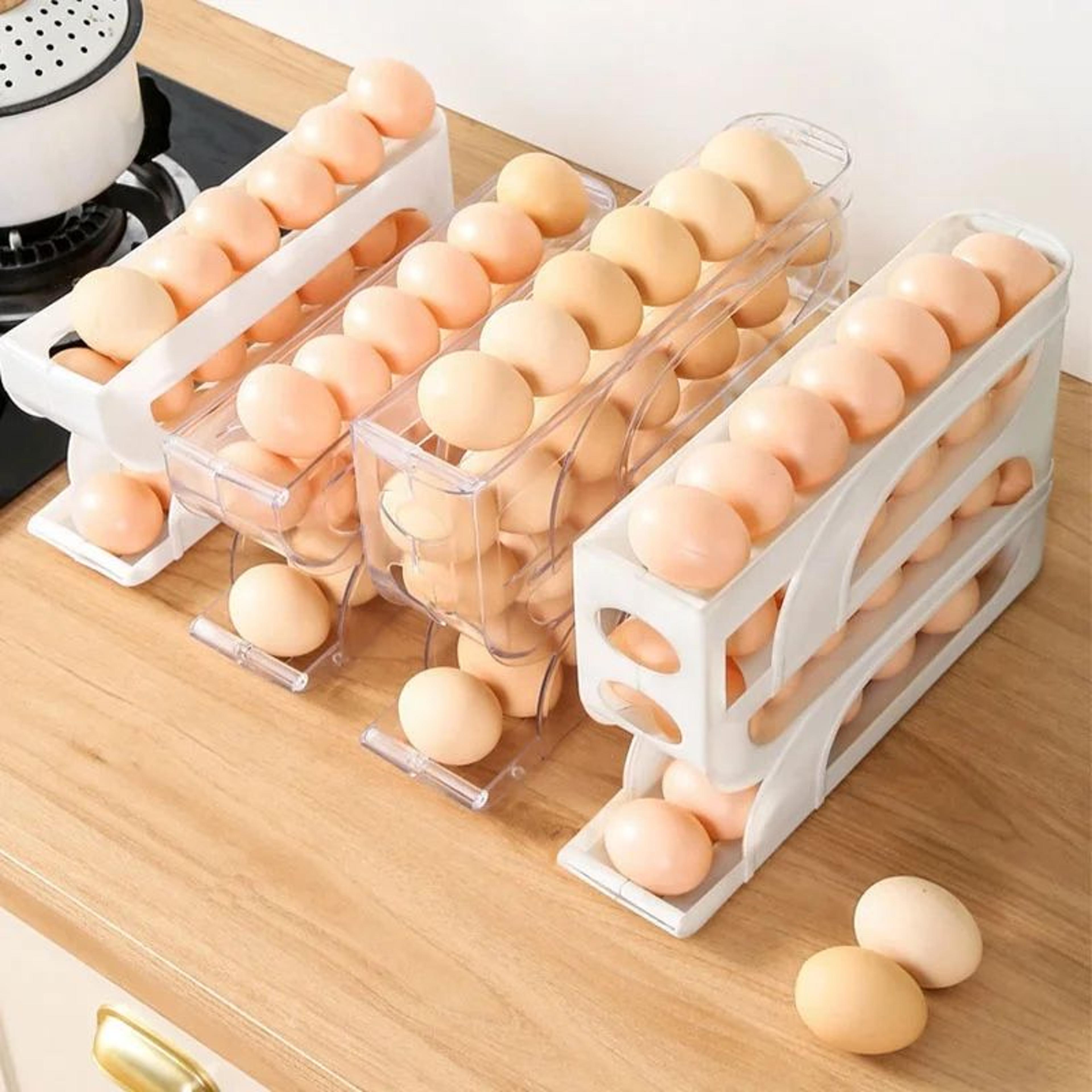 Automatic Rolling Egg Dispenser Tray For Refrigerator 1