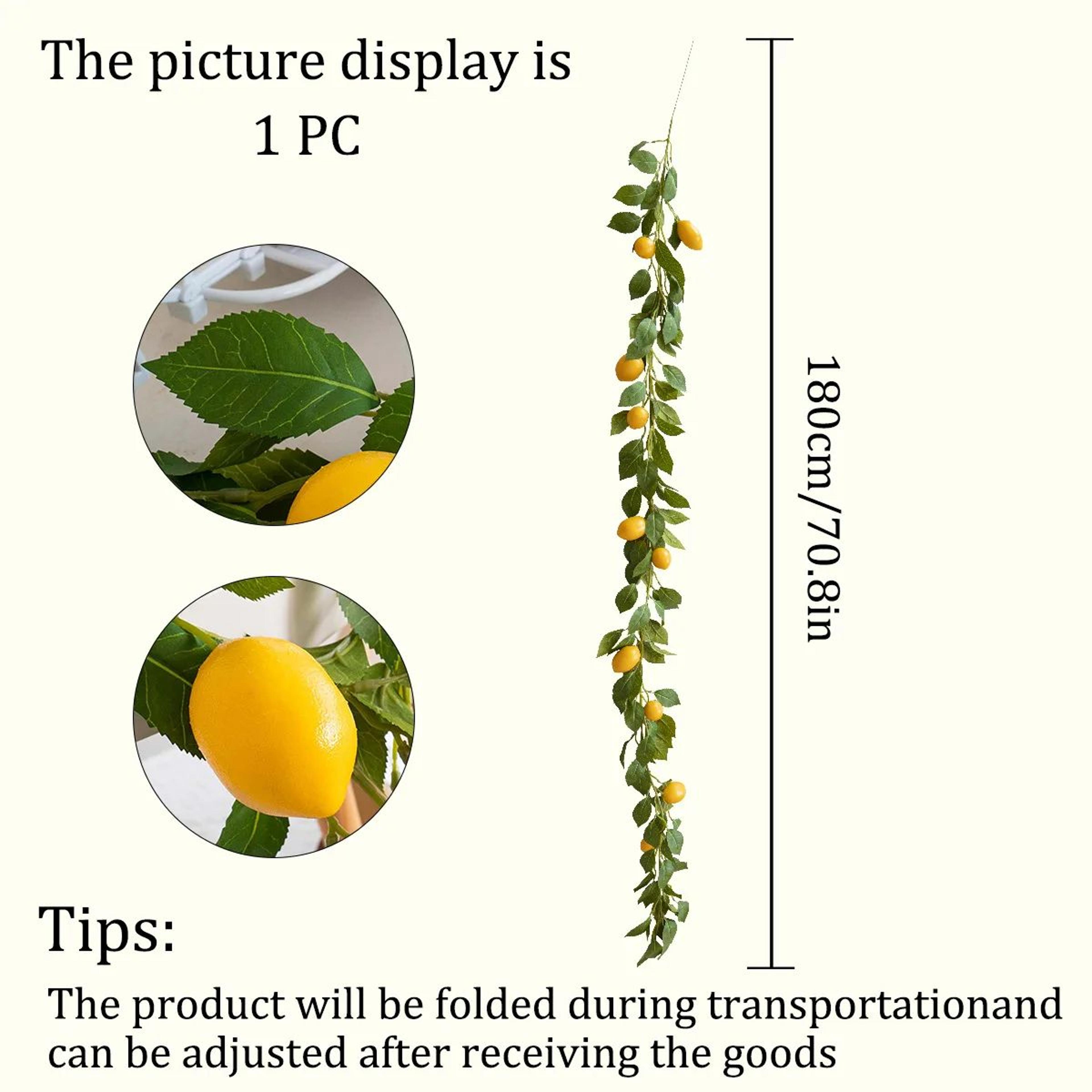 Artificial Lemon Wreath With Greenery For Front Door And Seasonal Home Decor 7