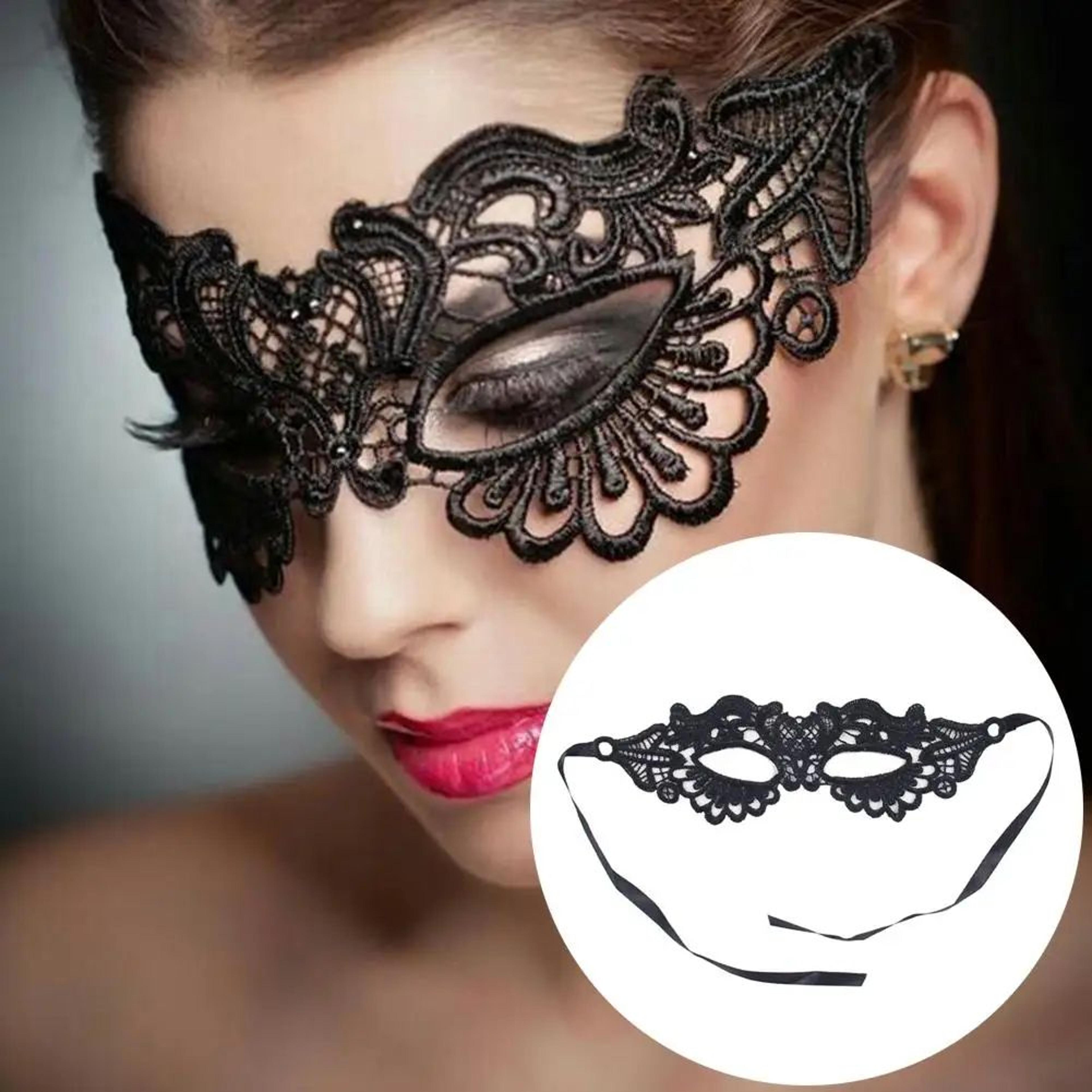 Elegant Lace Masquerade Mask For Women Halloween And Costume Party Eye Mask 4
