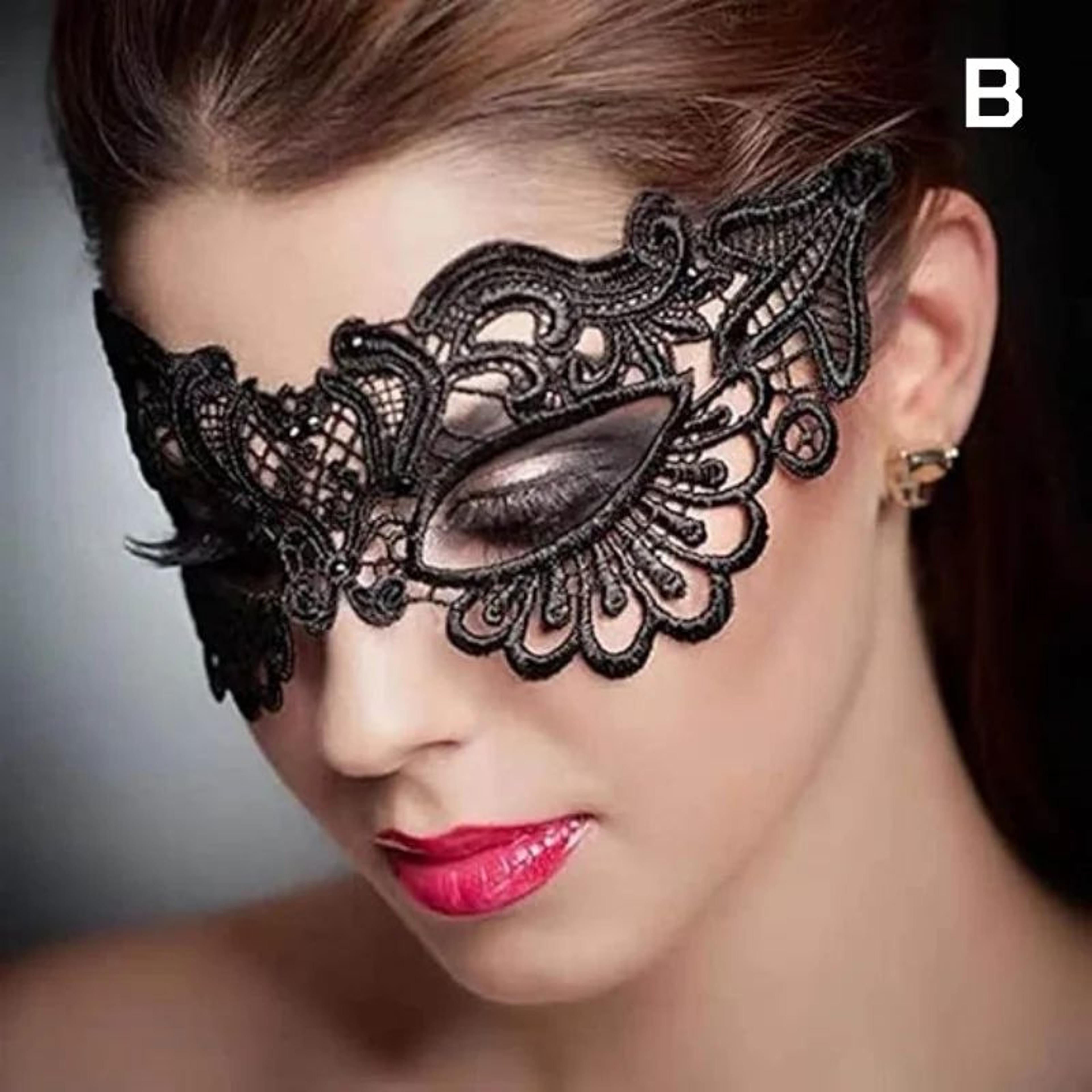 Elegant Lace Masquerade Mask For Women Halloween And Costume Party Eye Mask 7