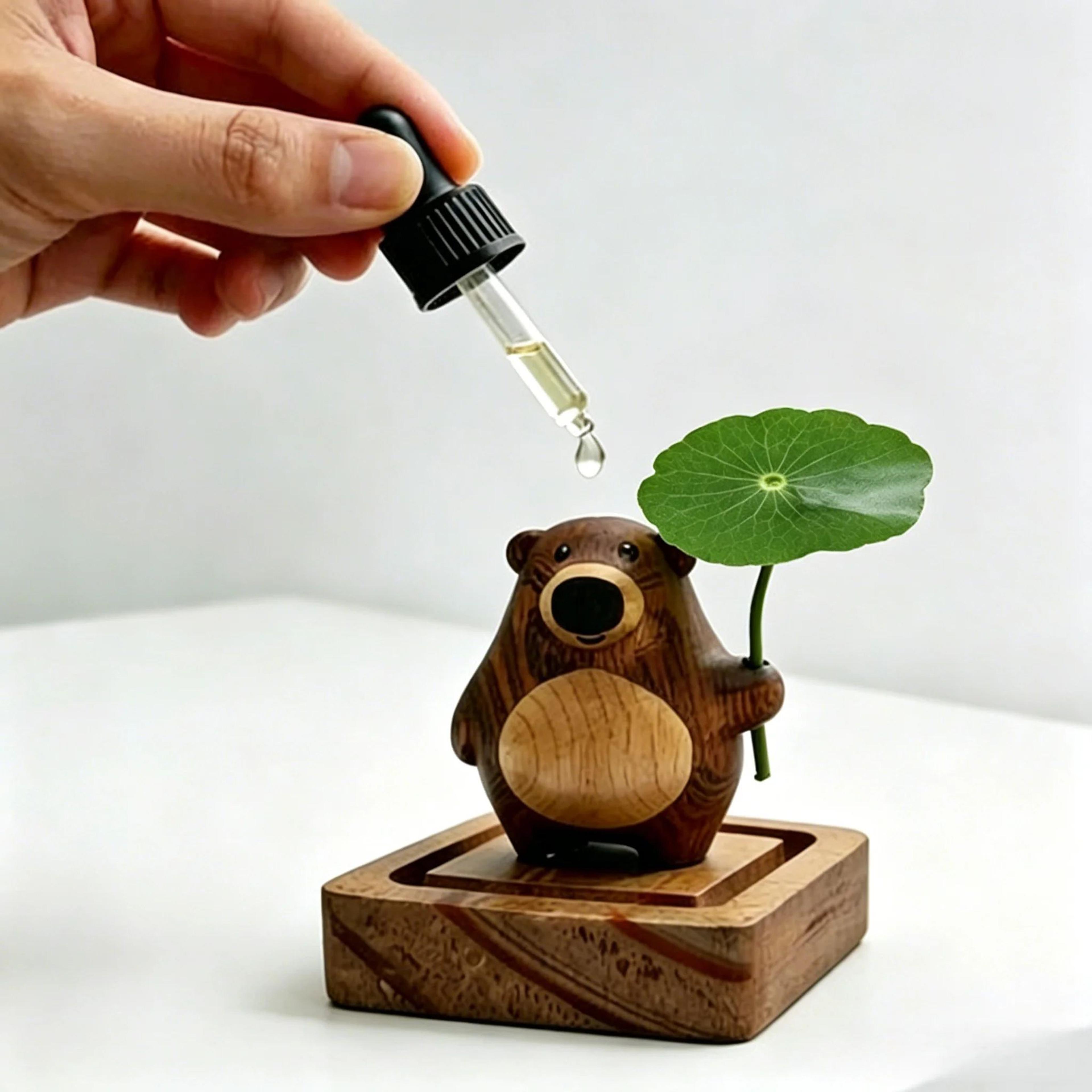 Cute Bear Wooden Essential Oil Aroma Diffuser 2