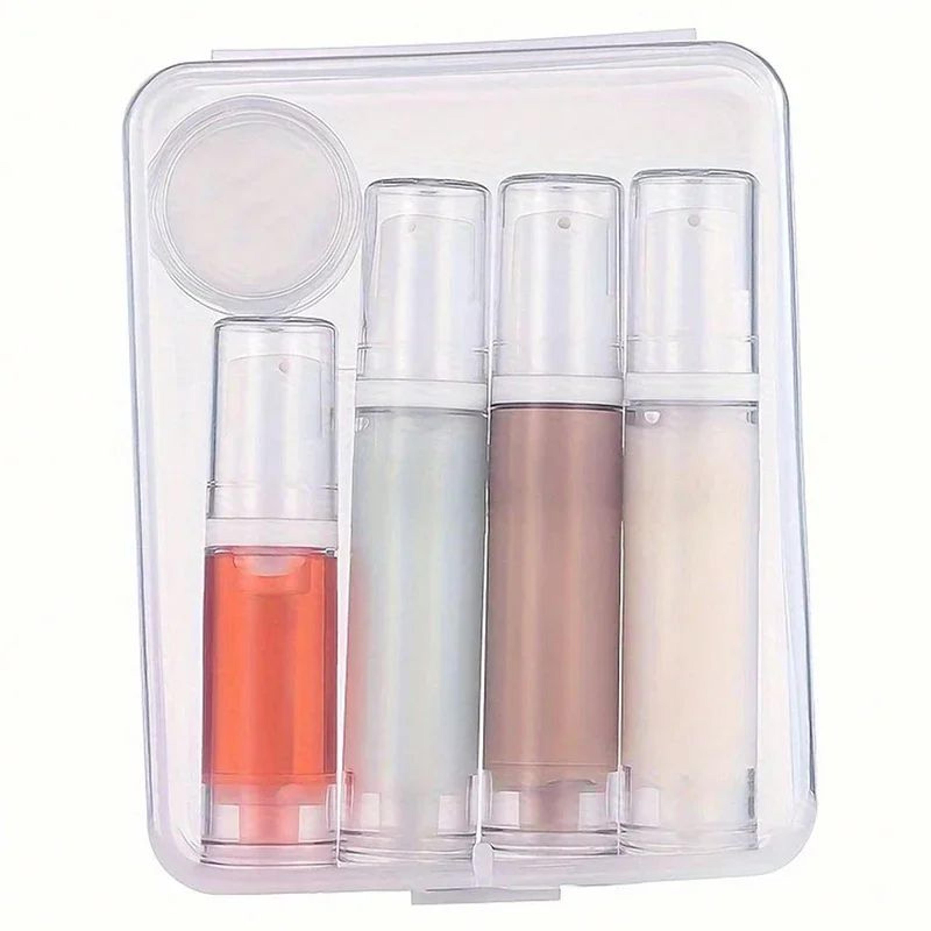 Portable Airless Travel Bottle Set For Skincare And Cosmetics 2