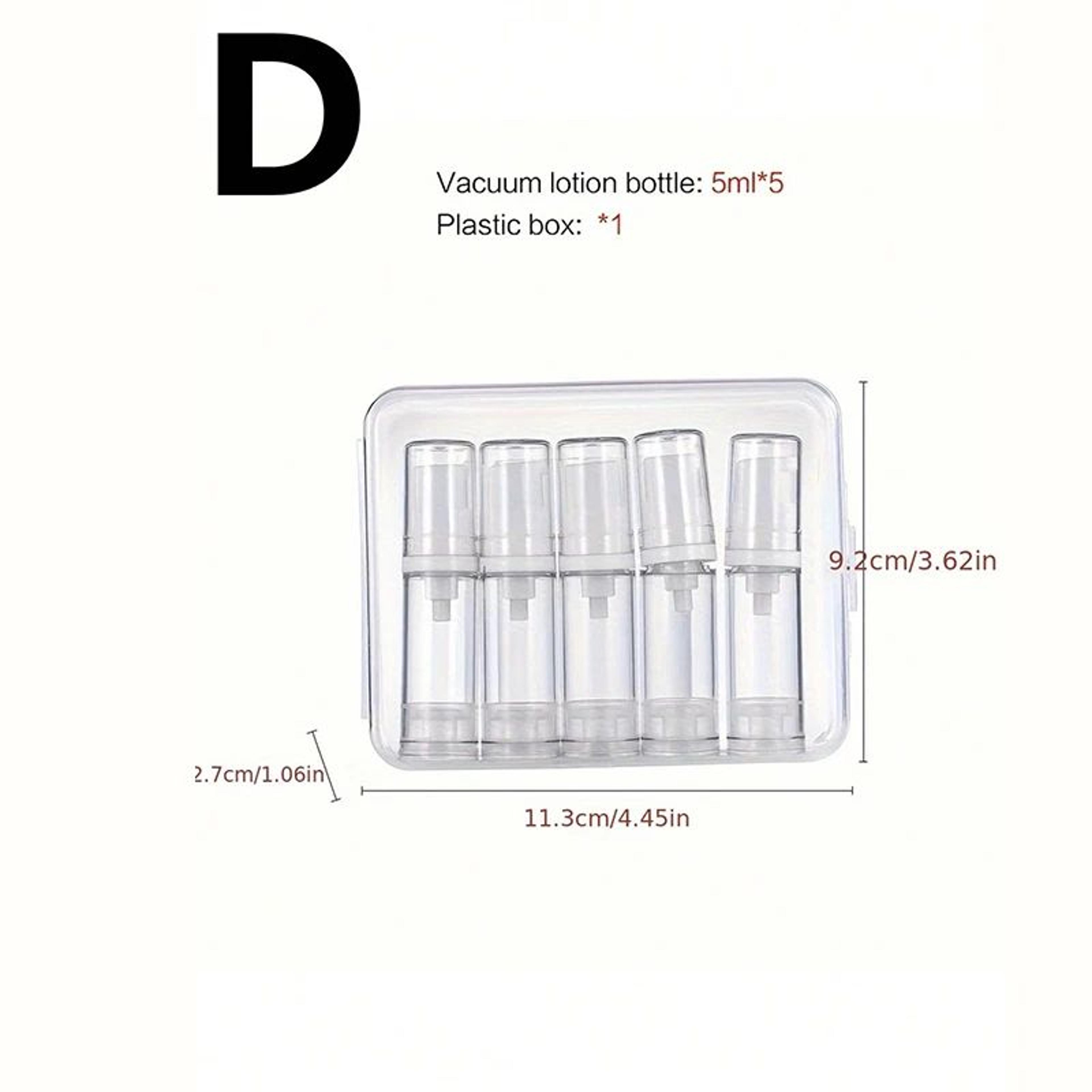 Portable Airless Travel Bottle Set For Skincare And Cosmetics 7