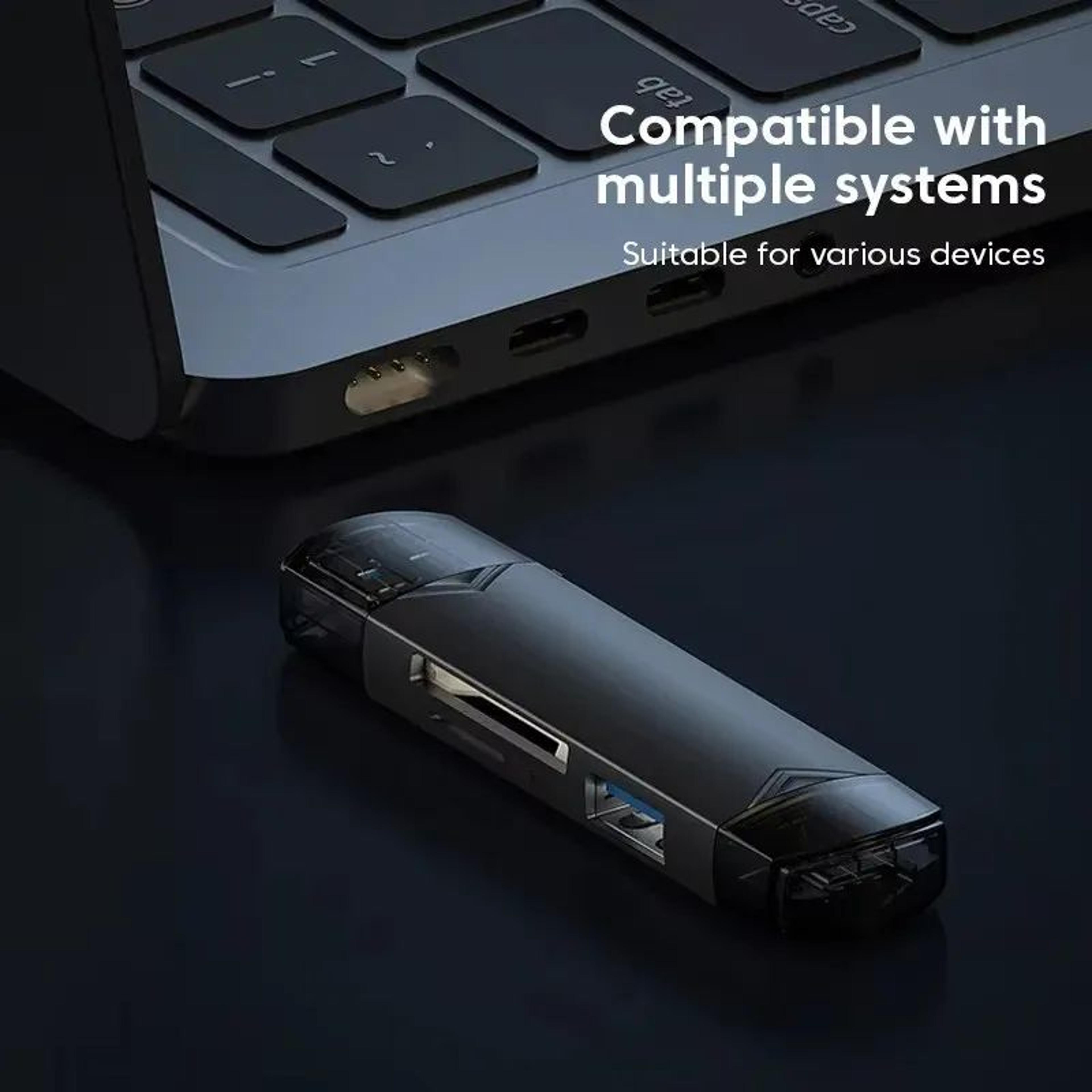 6in1 USB 30 Card Reader TypeC OTG SD Micro SD Adapter 3