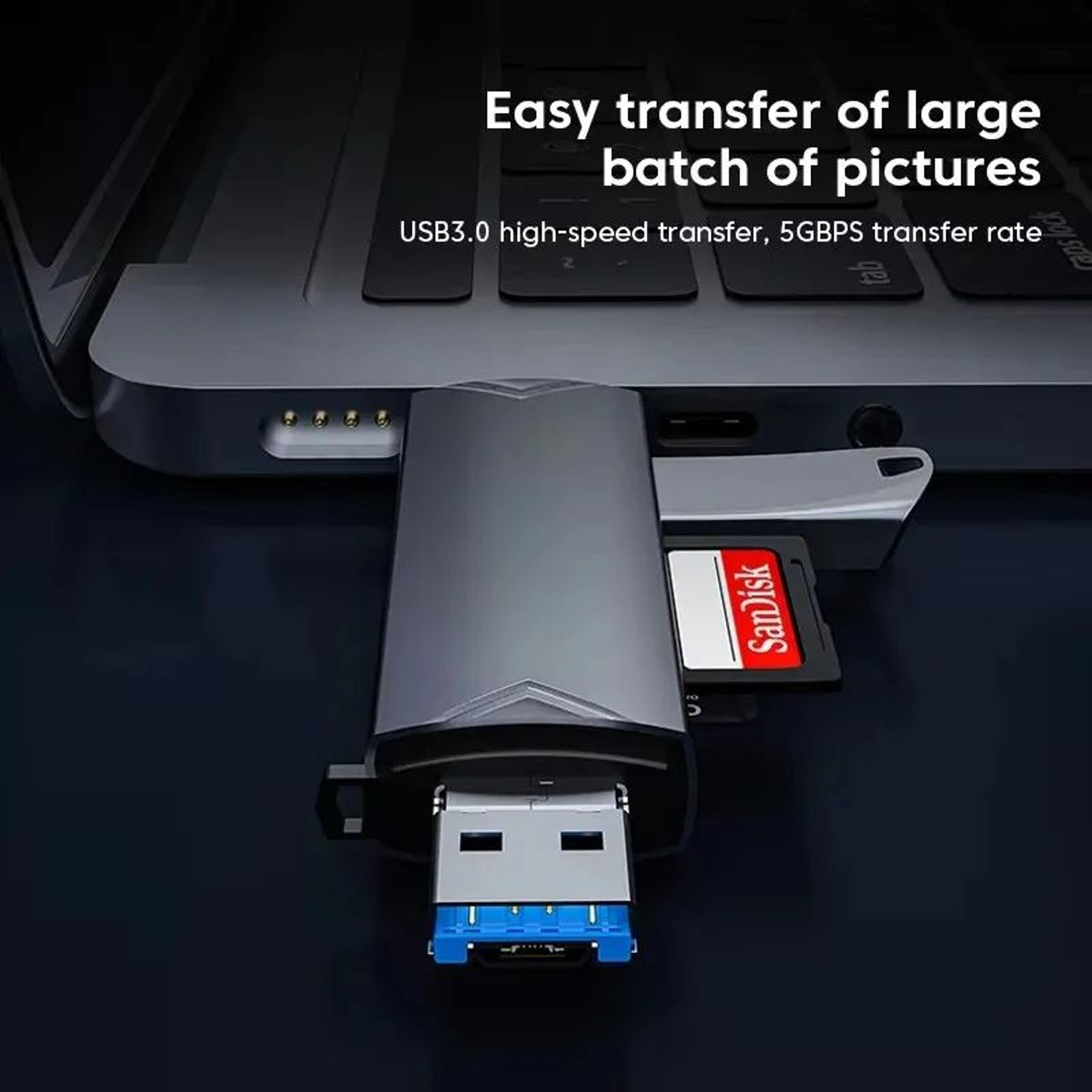 6in1 OTG USB 30 Card Reader TypeC SD And Micro SD Adapter 3