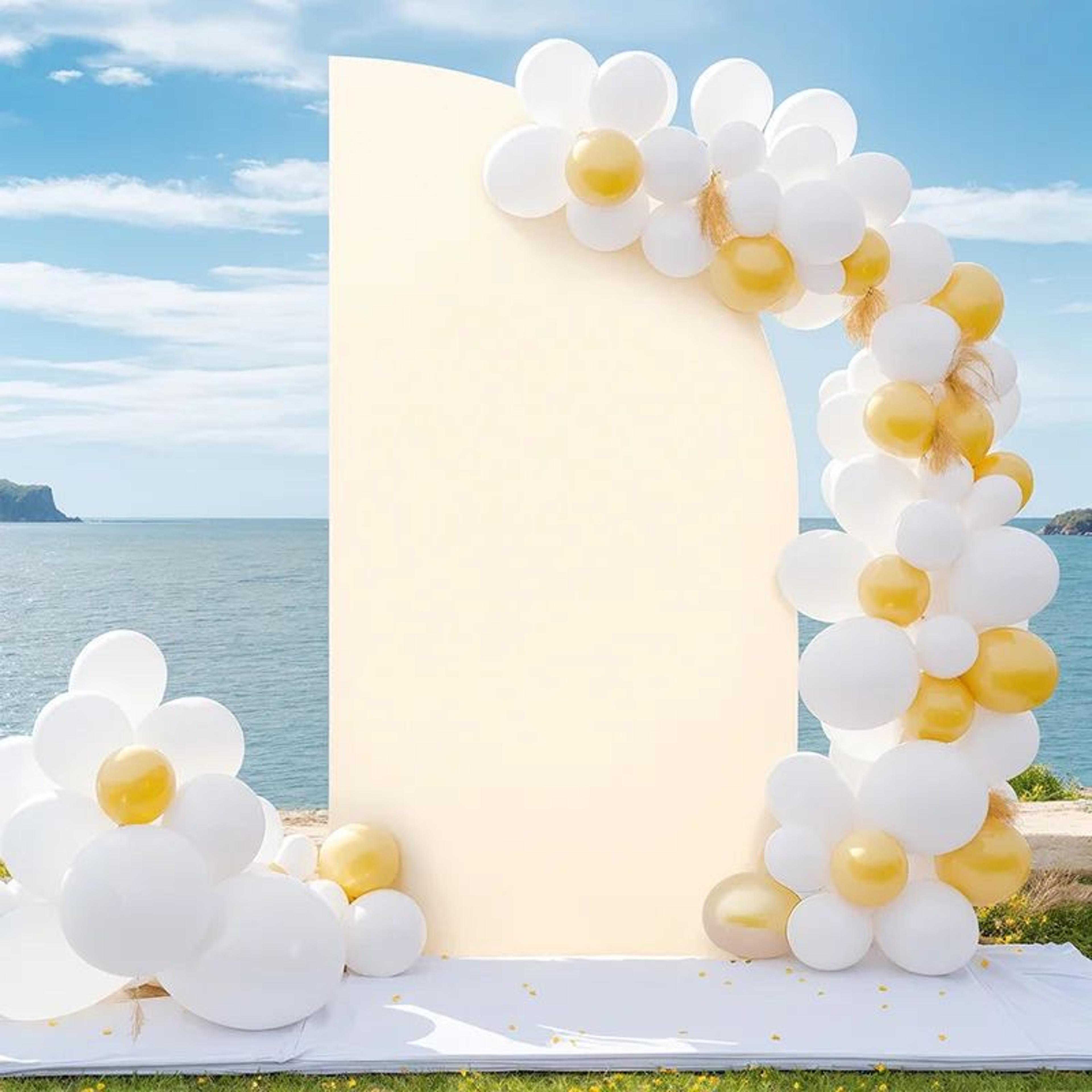 Half Moon Spandex Wedding Arch Backdrop Cover For Parties And Events 11