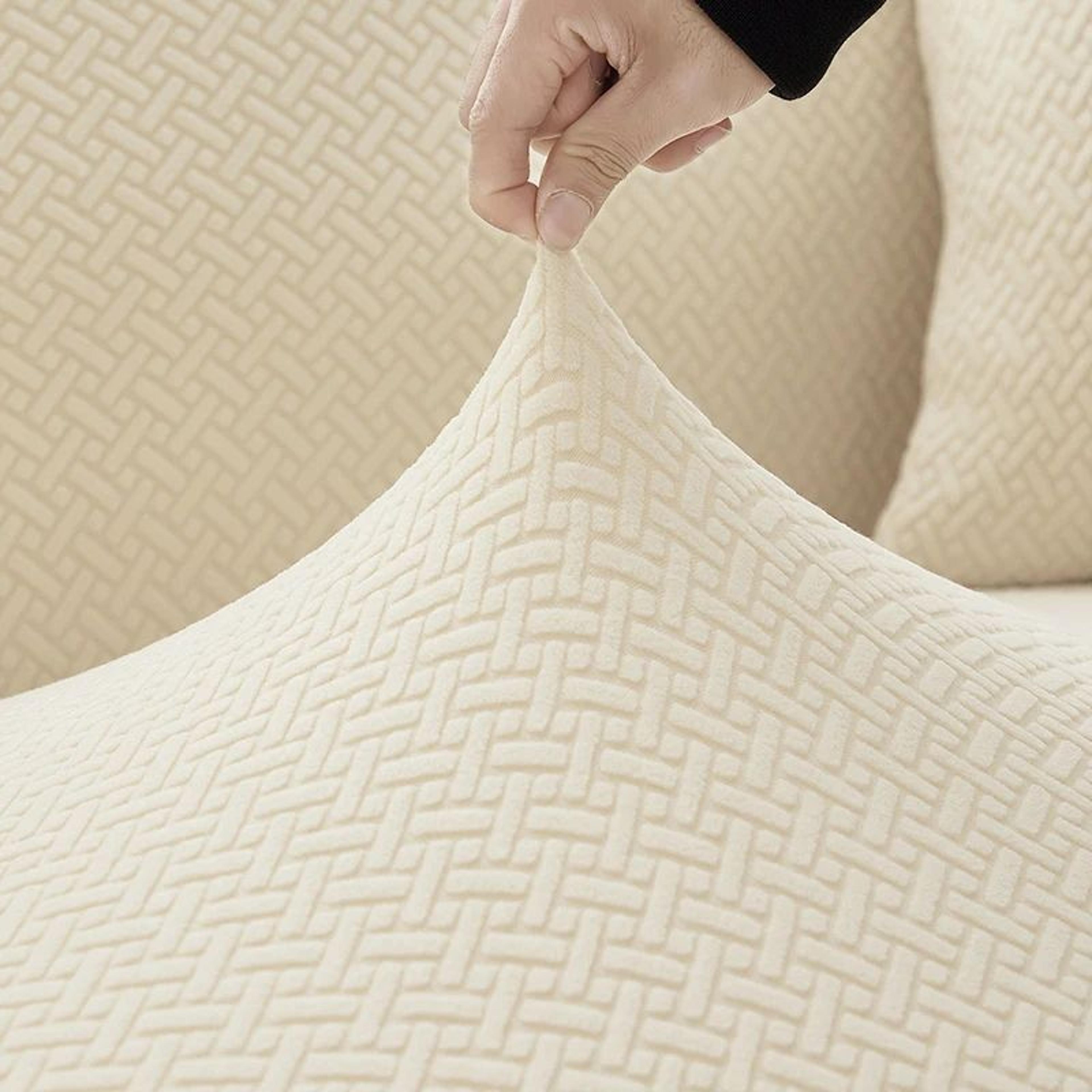 Jacquard Stretch Polar Fleece Sofa Cover For 1 To 4 Seater And L Shaped Sofas 2