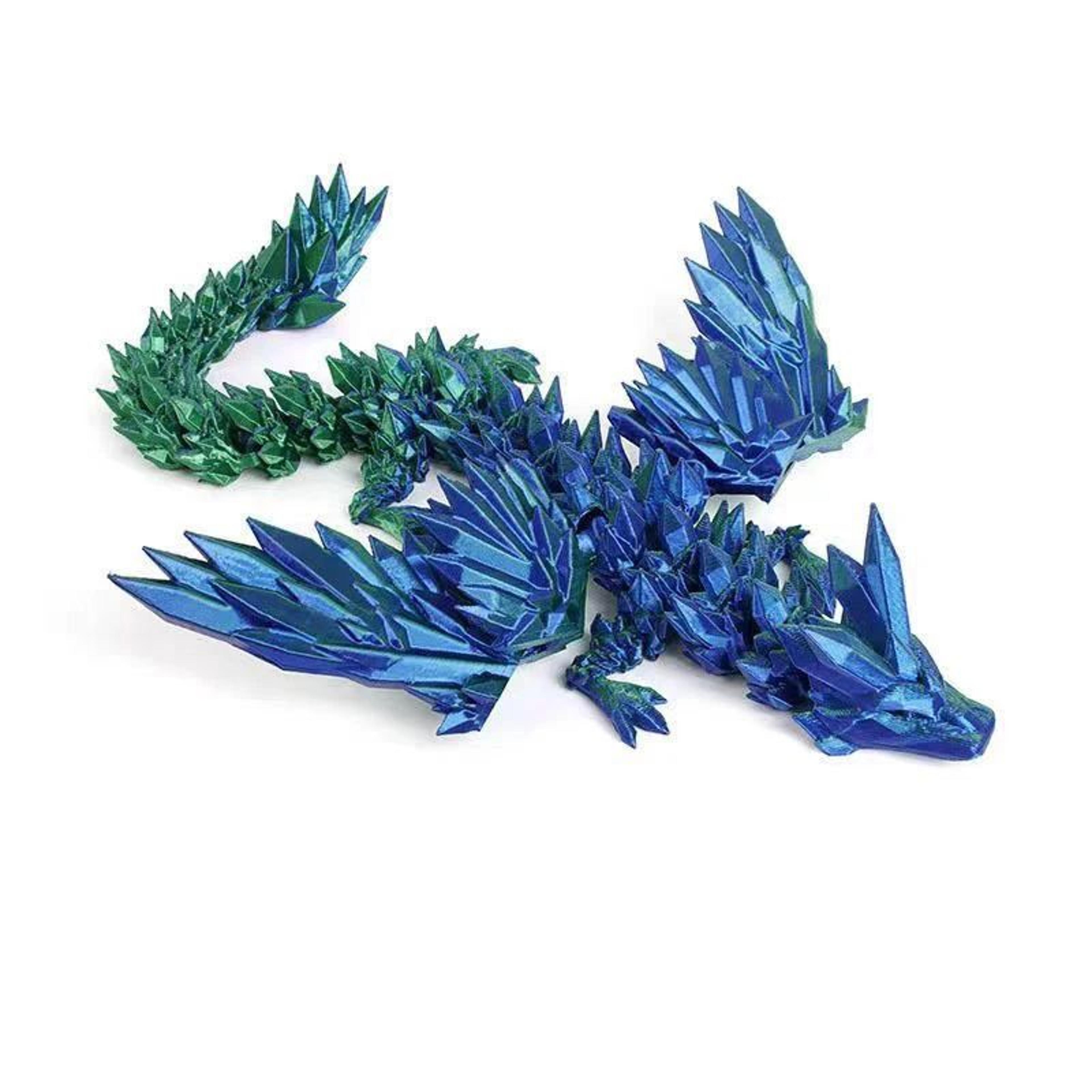 3D Printed Articulated Dinosaur Skeleton Figurine Movable Desktop Collectible 11