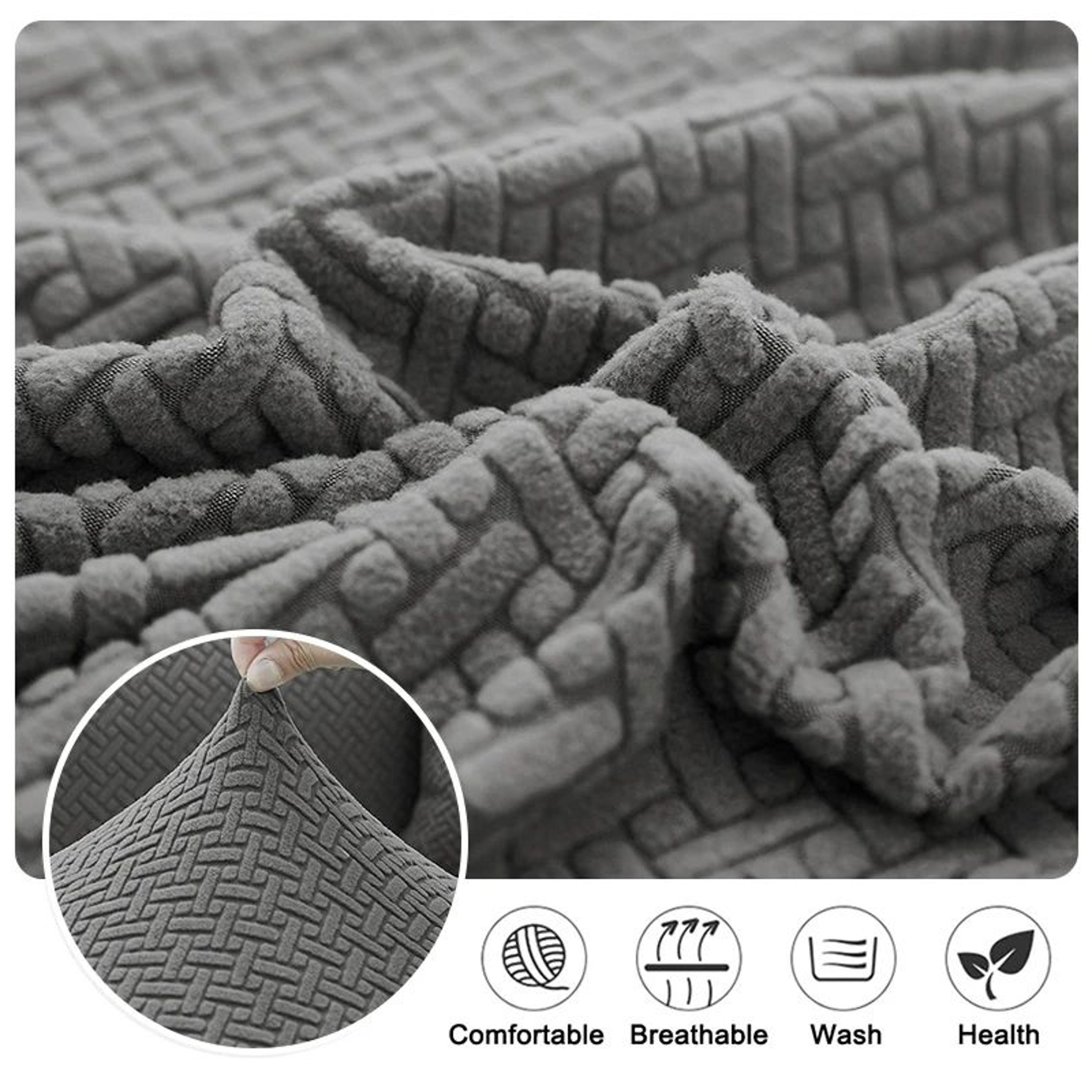 Thick Jacquard Stretch Sofa Cushion Cover Furniture Protector 3