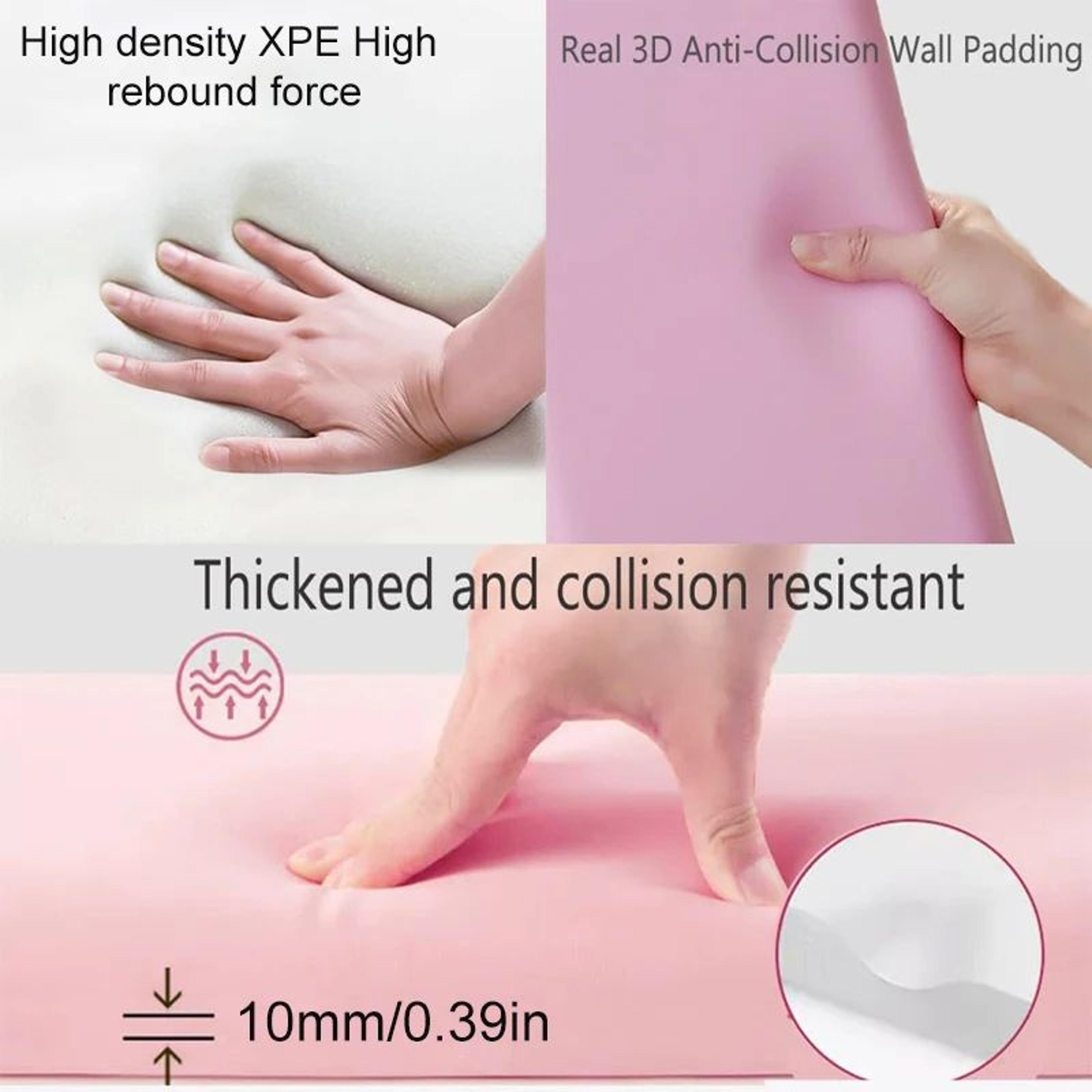 3D Soft Self Adhesive Leather Wall Panel 5PCS For Headboard And Kids Room 1