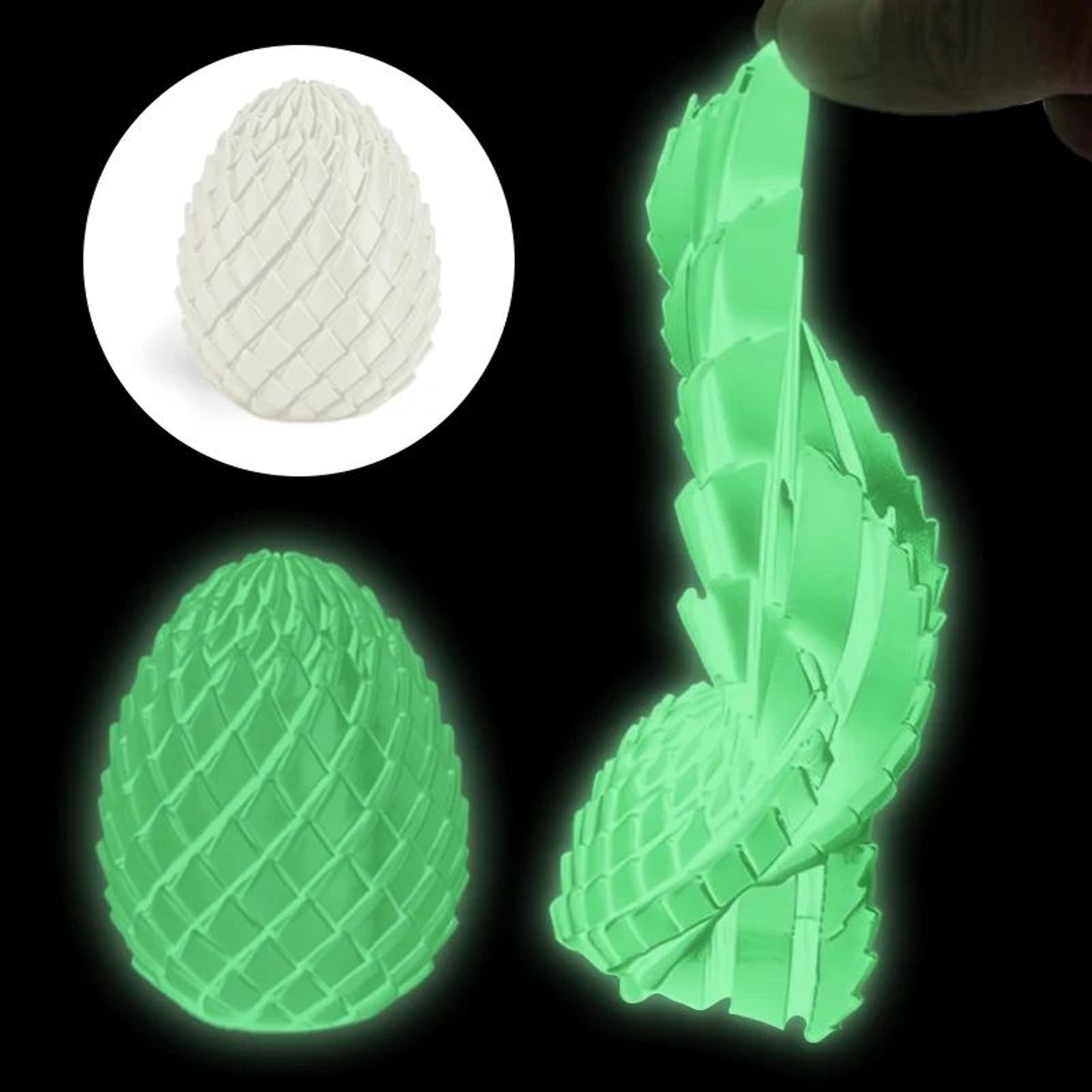 3D Printed Articulated Snake Egg Fidget Toy And Desktop Ornament 7