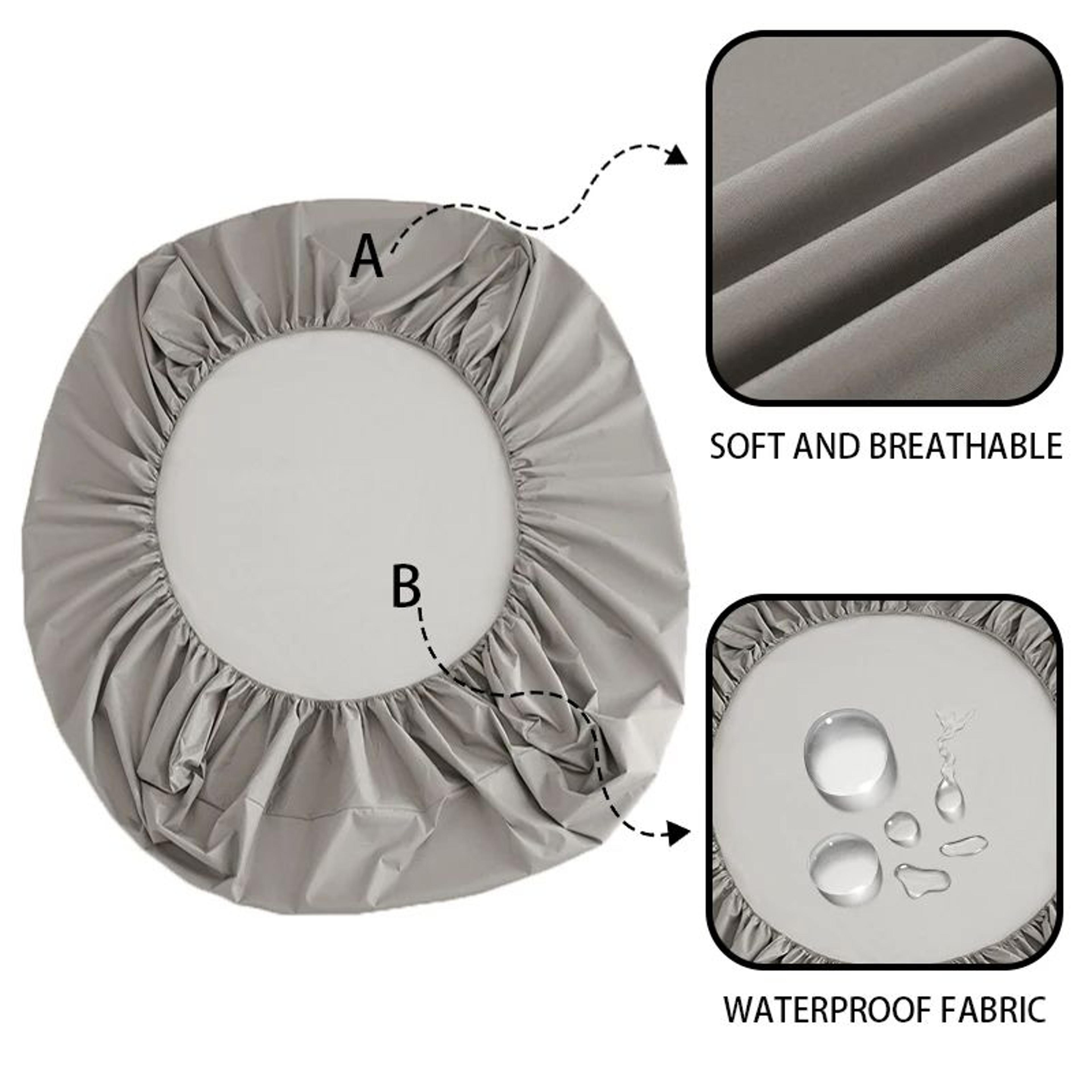 Waterproof Fitted Mattress Protector Soft Breathable Washable Bed Cover 3