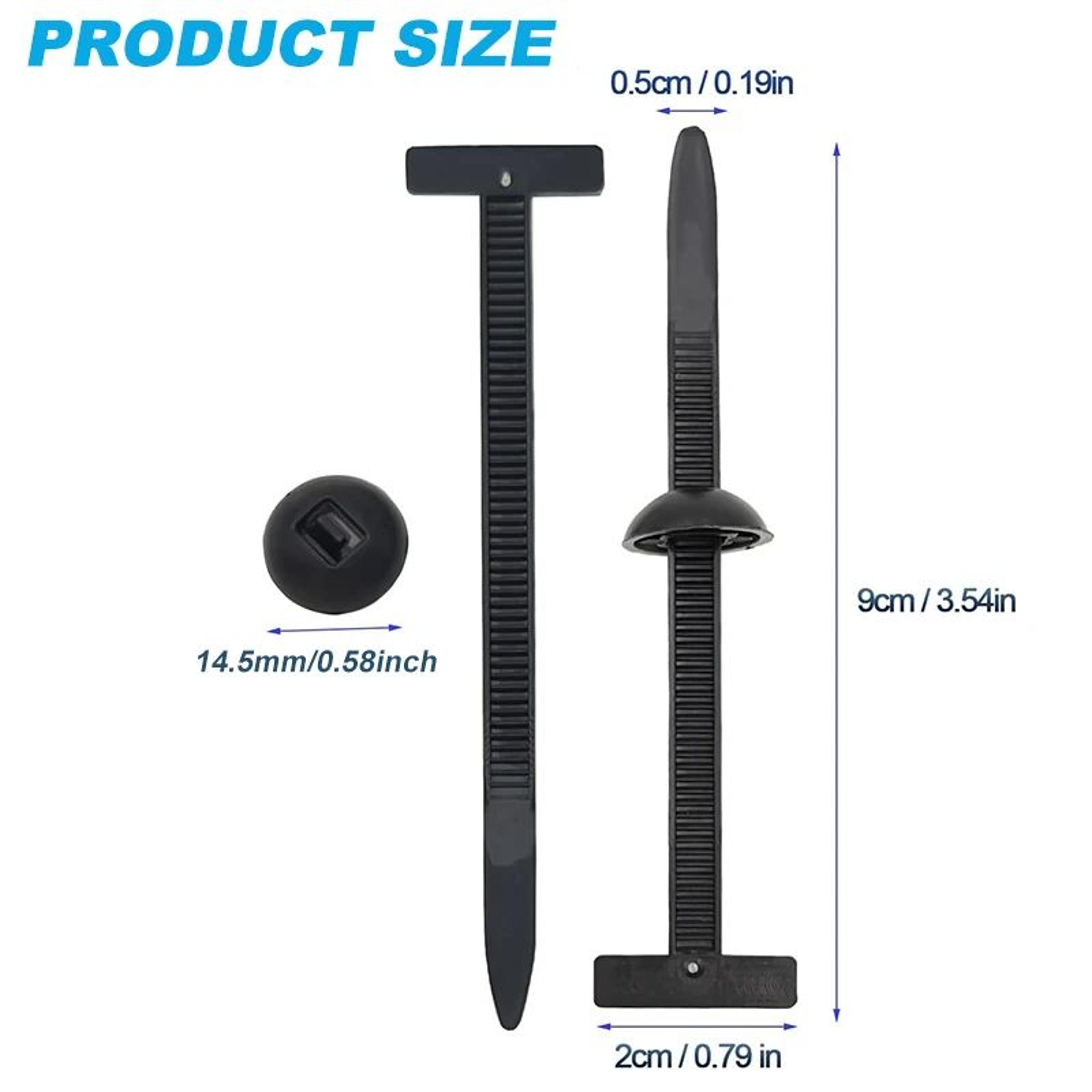 Universal Nylon SelfLocking Cable Tie Car Fastener Clips 1