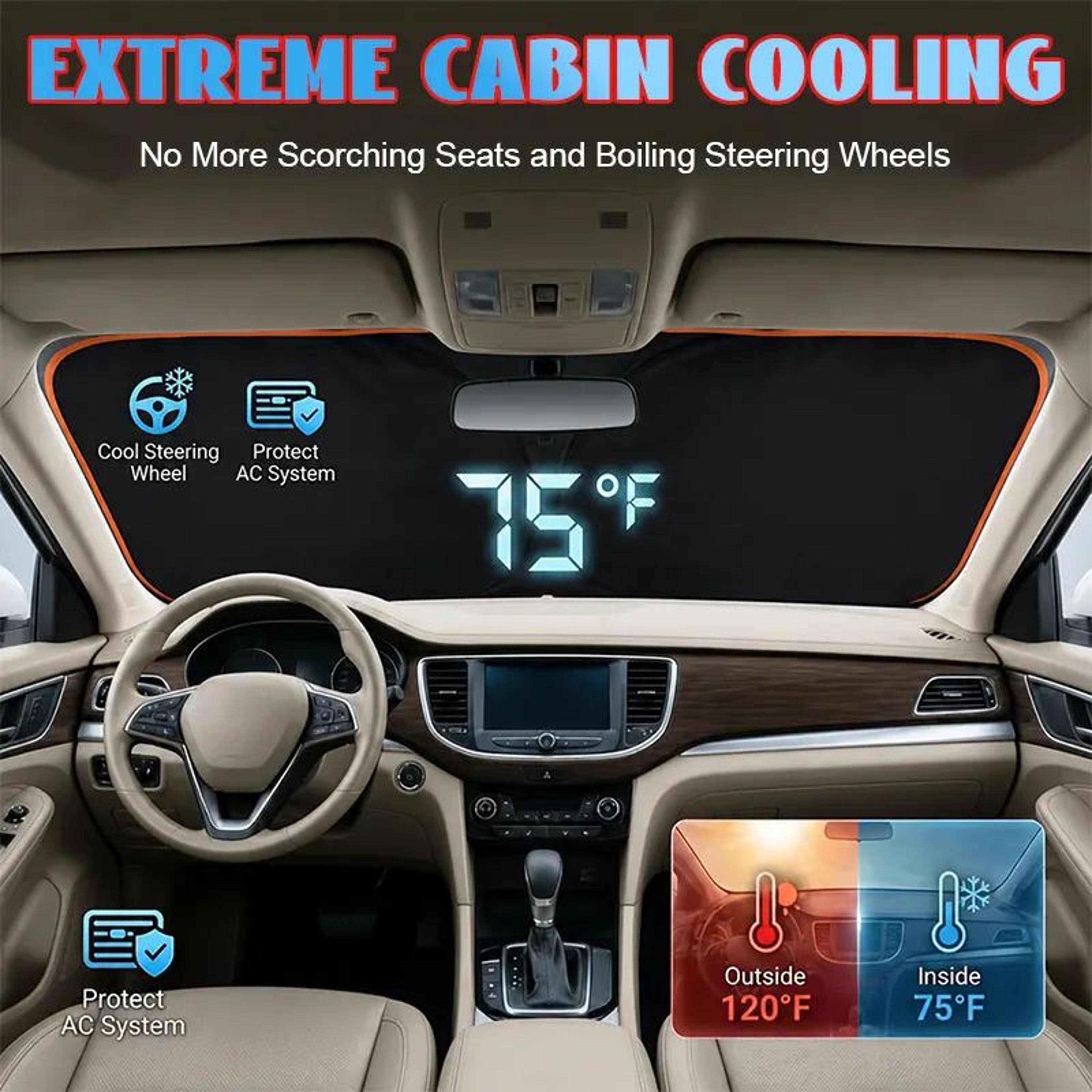 Foldable Car Windshield Sun Shade UV And Heat Protector 2