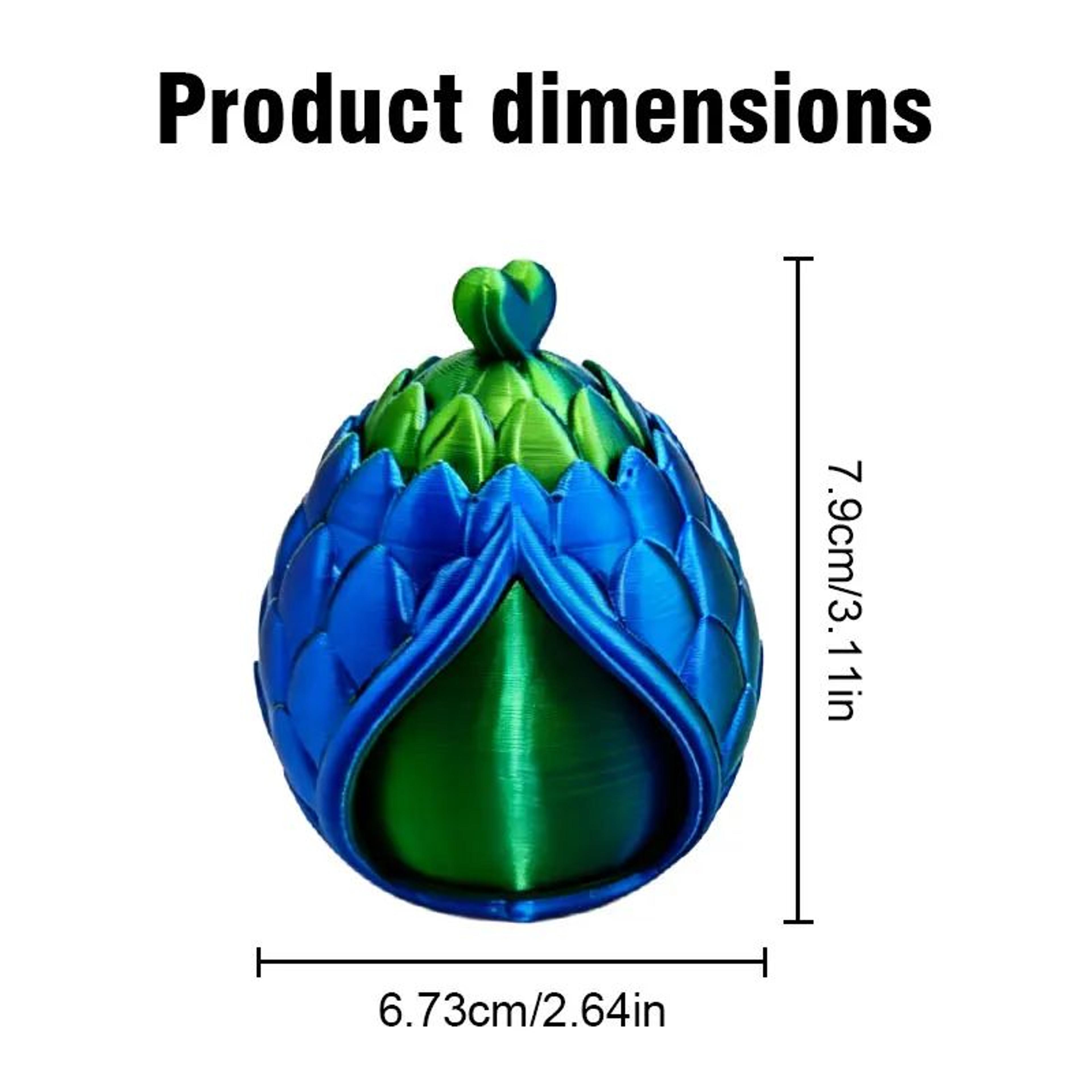 3D Printed Mini Dragon Egg Surprise Figure Fantasy Collectible Desk Decor 1