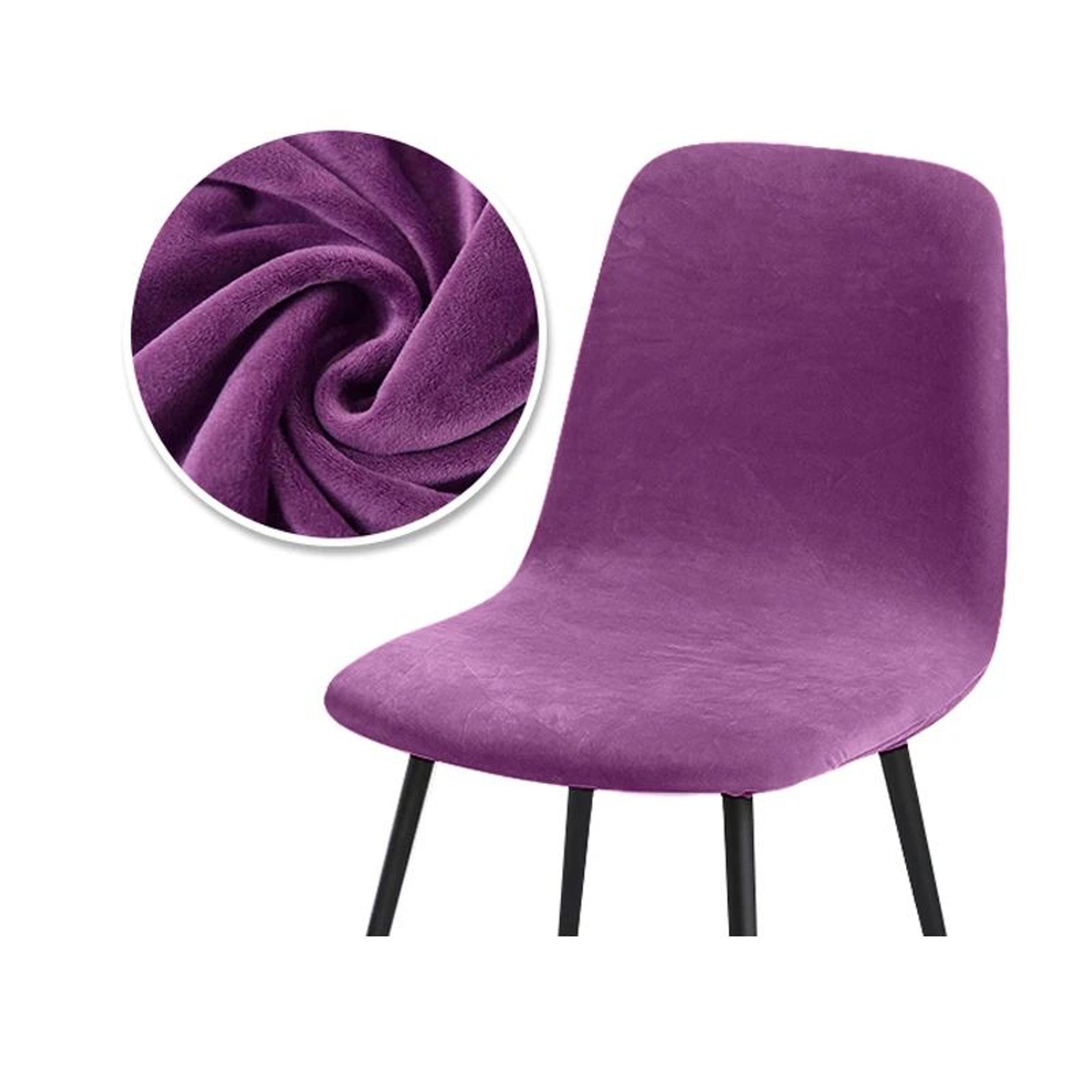 Velvet Stretch Bar Chair Cover Soft Solid Color Protective Slipcover 9