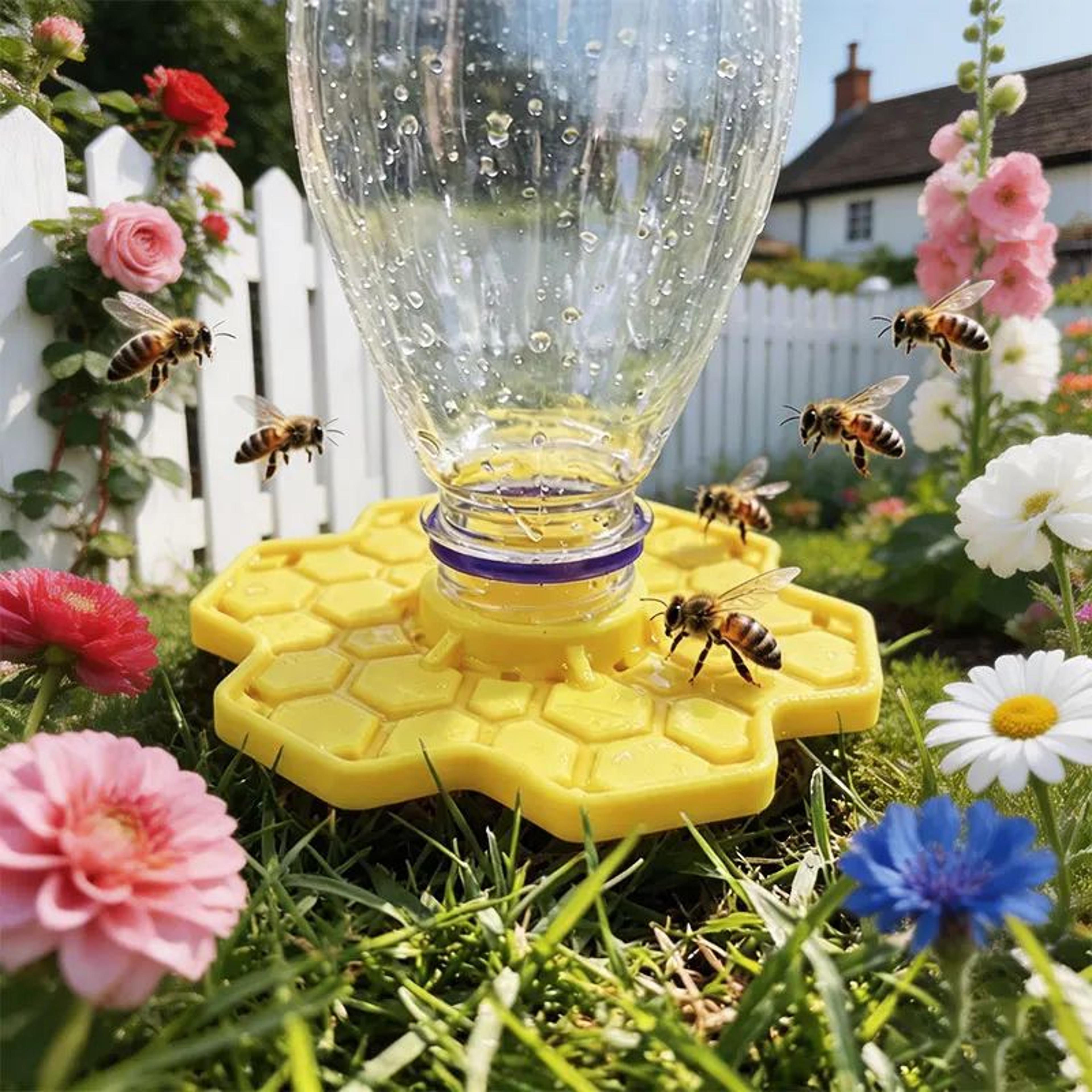 Bee Water Feeder With Perch And Honeycomb Drinking Tray 5