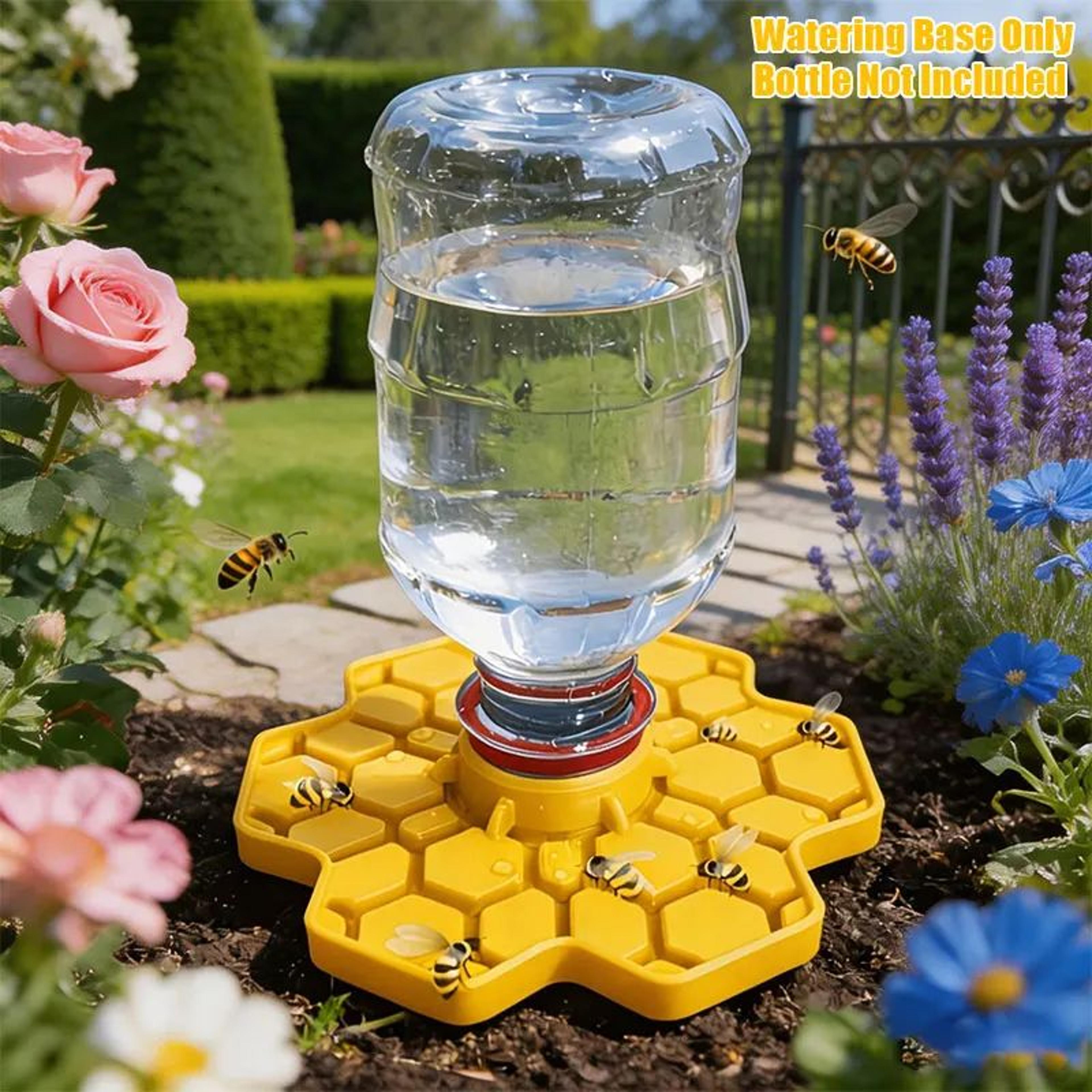 bee water feeder with perch and honeycomb drinking tray