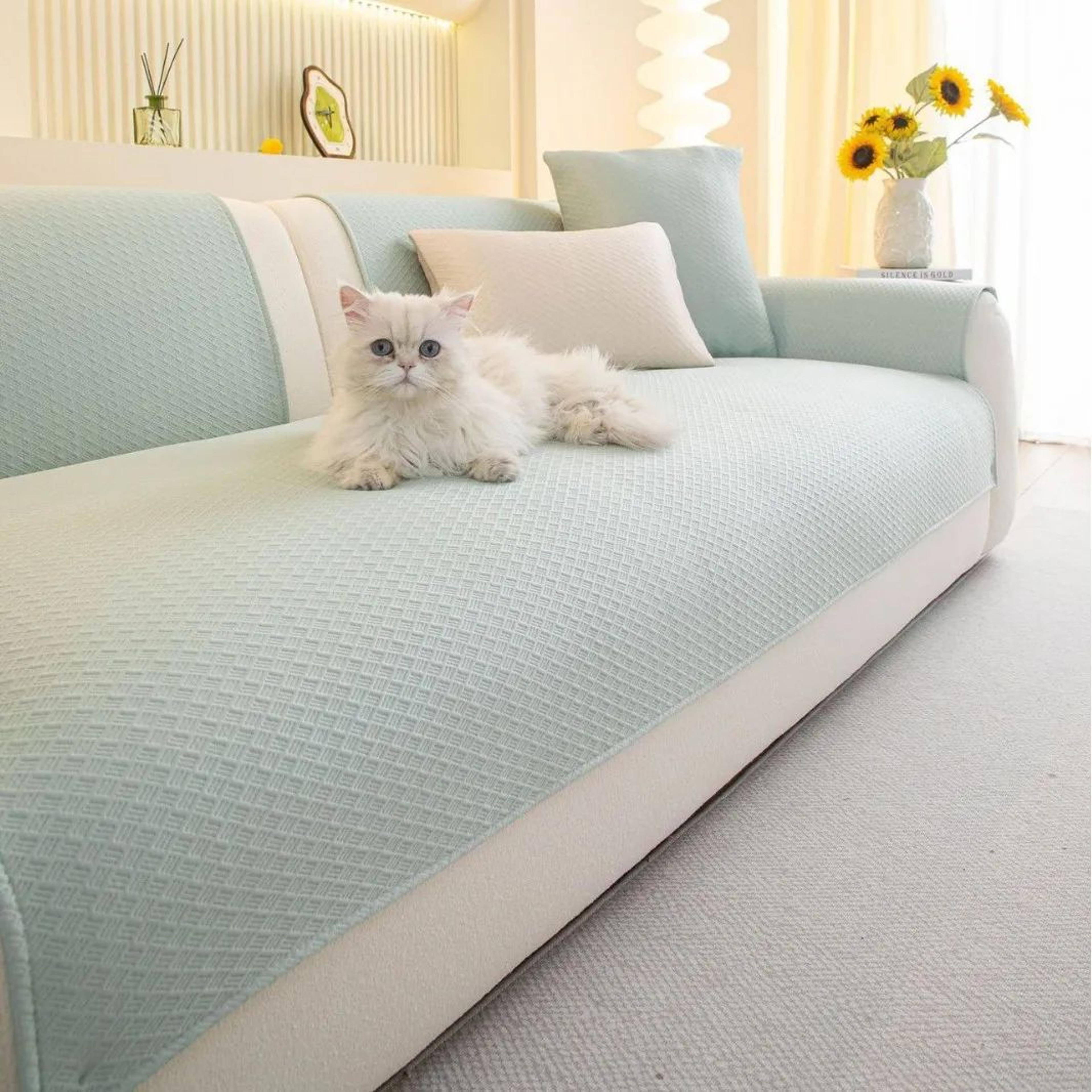 Cooling Ice Silk Sofa Cushion Cover With AntiSlip Design 7