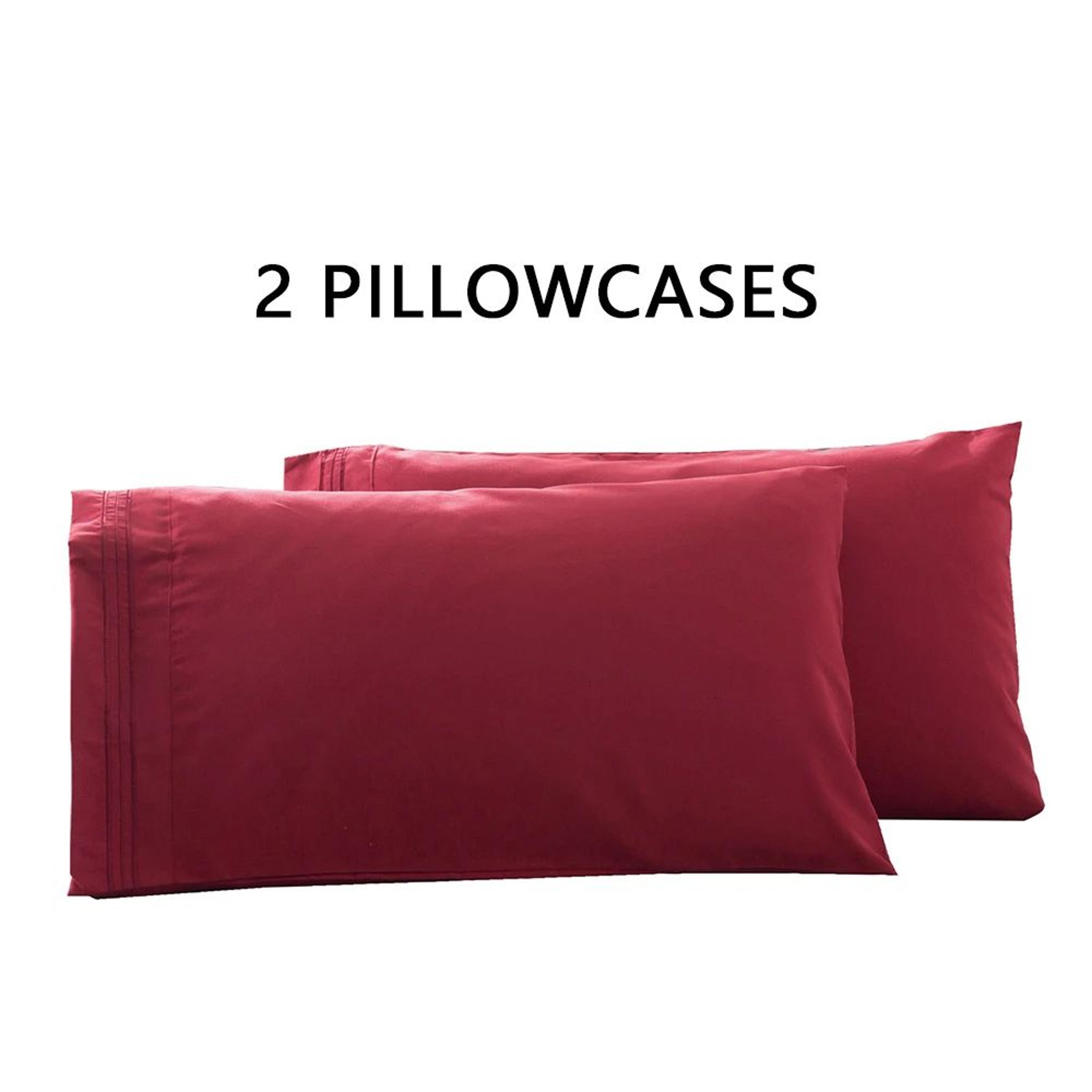 Soft Breathable Envelope Pillowcase Set 2PCS For Queen And King Beds 11