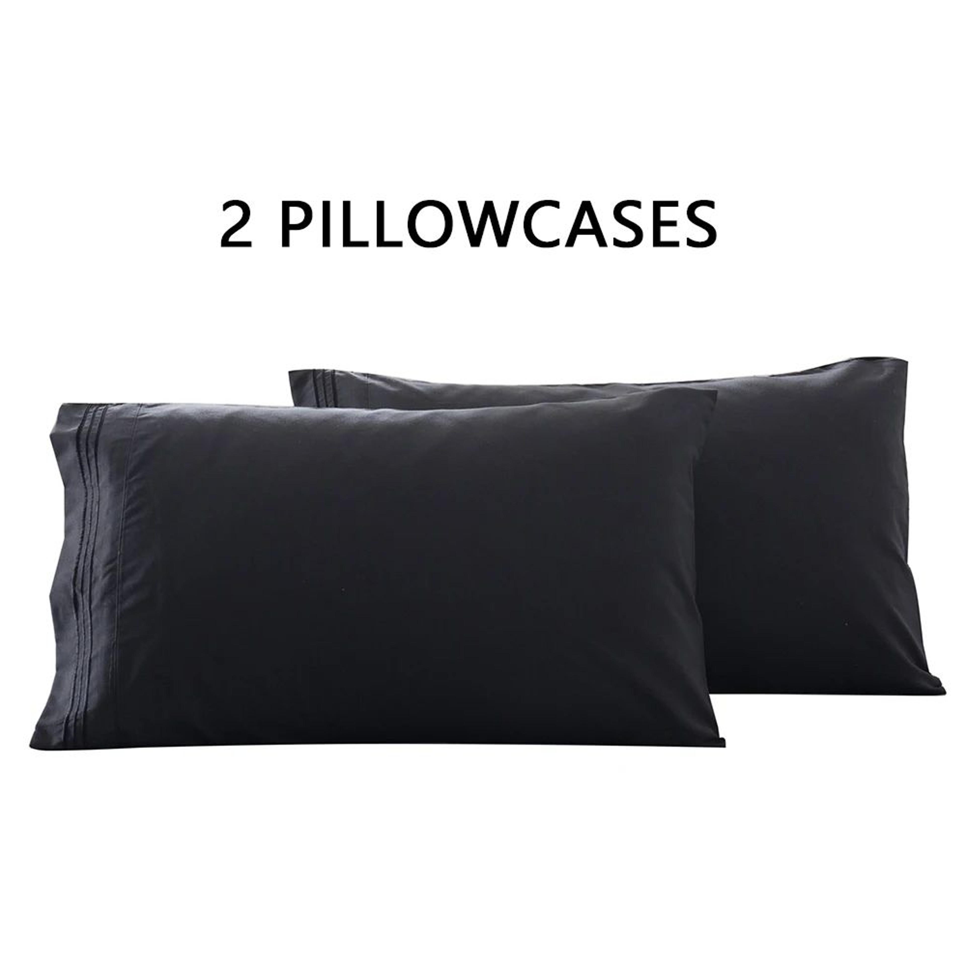 Soft Breathable Envelope Pillowcase Set 2PCS For Queen And King Beds 14