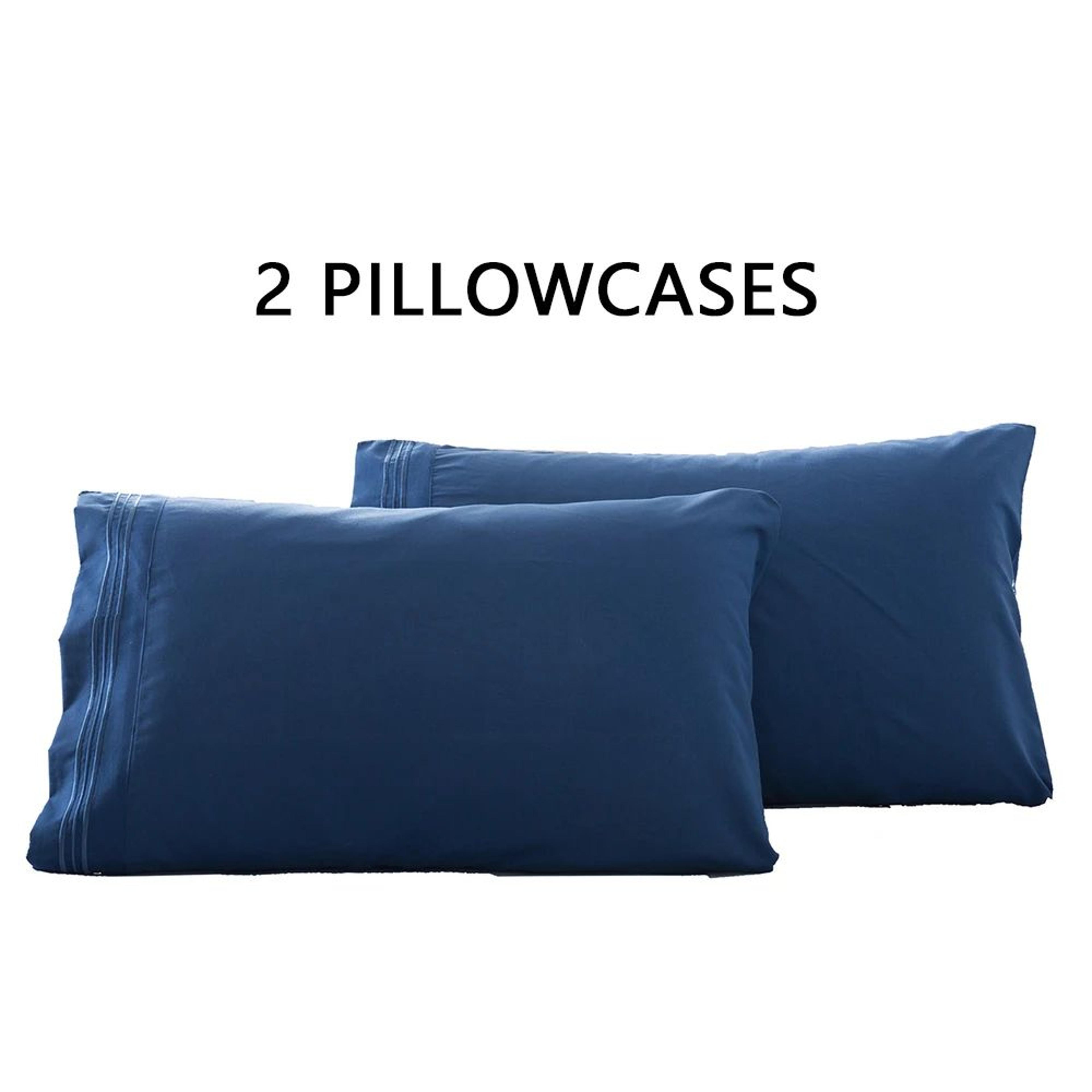 Soft Breathable Envelope Pillowcase Set 2PCS For Queen And King Beds 13