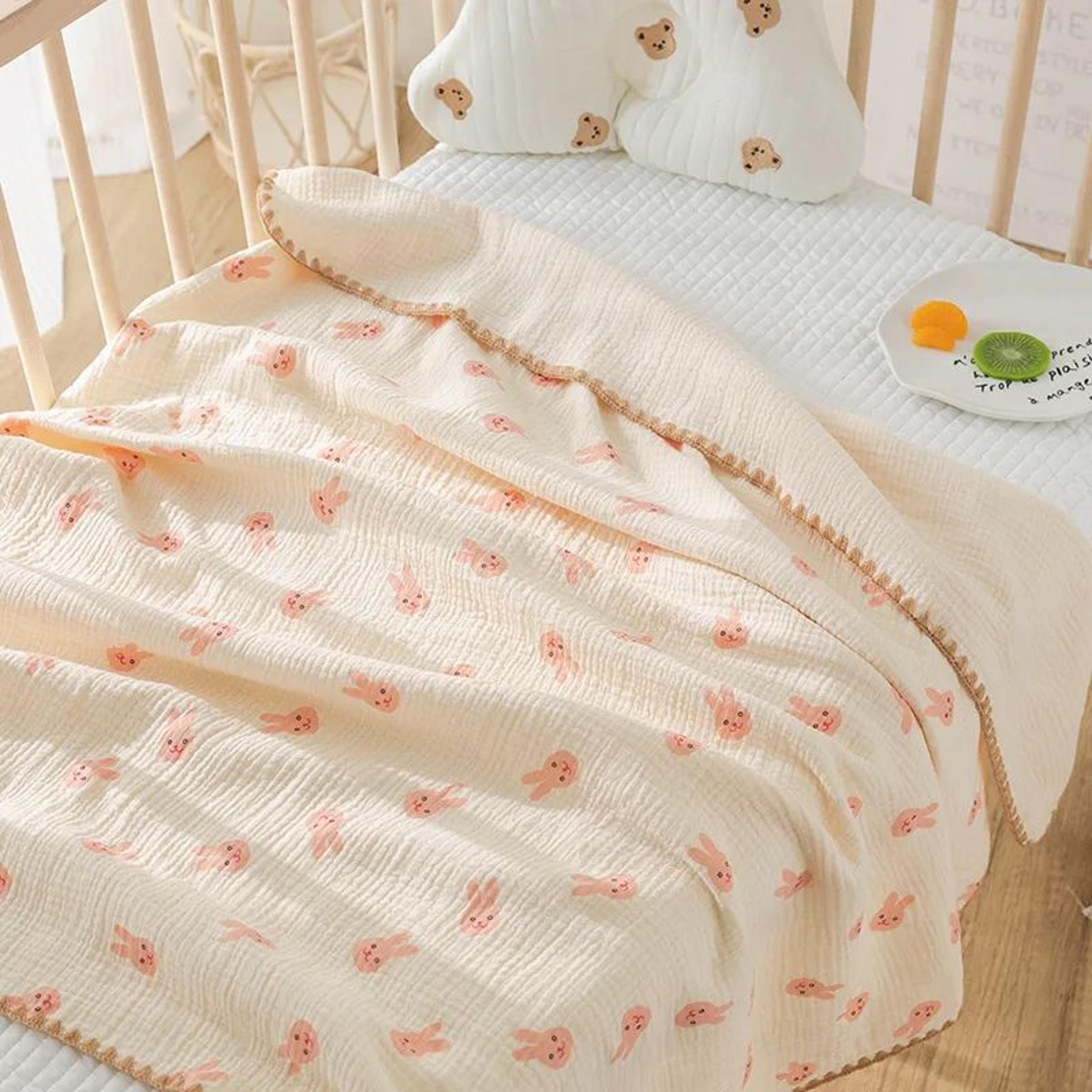 Soft Breathable 100 Cotton Muslin Baby Swaddle Blanket For Newborns 9