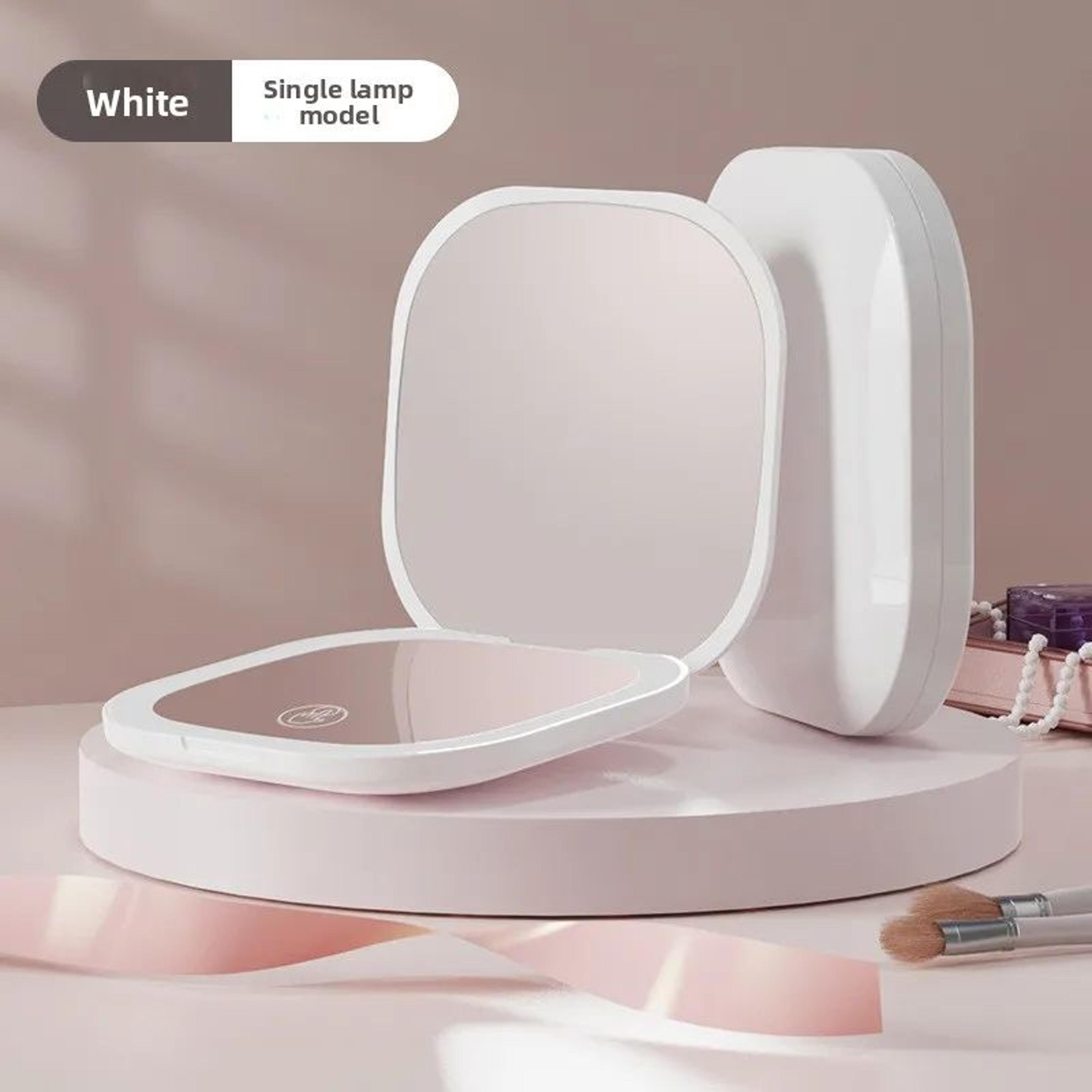 Portable Folding LED Makeup Mirror With 2X Magnification And DoubleSided HD Design 7