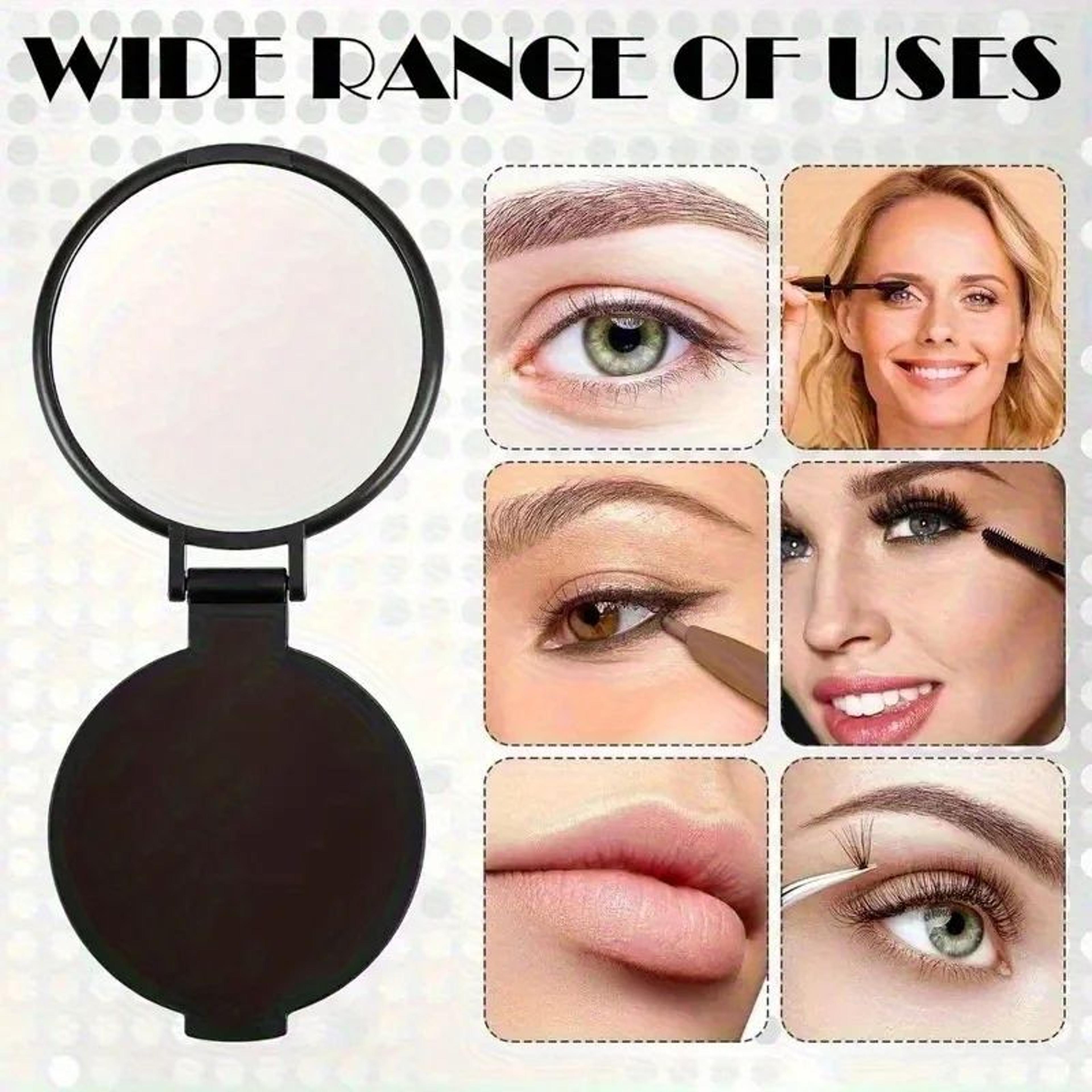 50PCS Mini Folding Pocket Makeup Mirrors For Travel And Everyday TouchUps 5