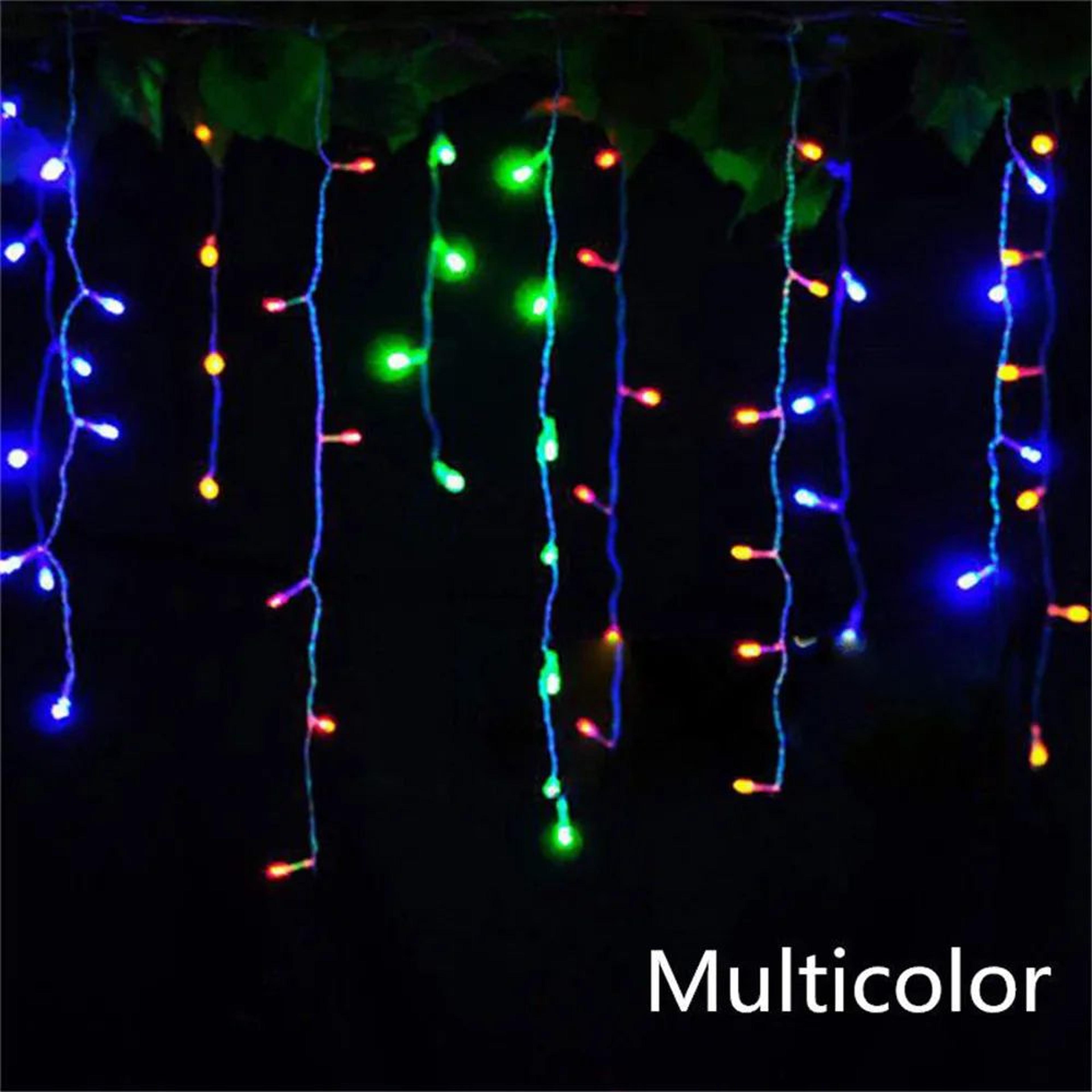 5M Waterfall LED Curtain String Lights With 8 Modes For Christmas And Outdoor Decor 9