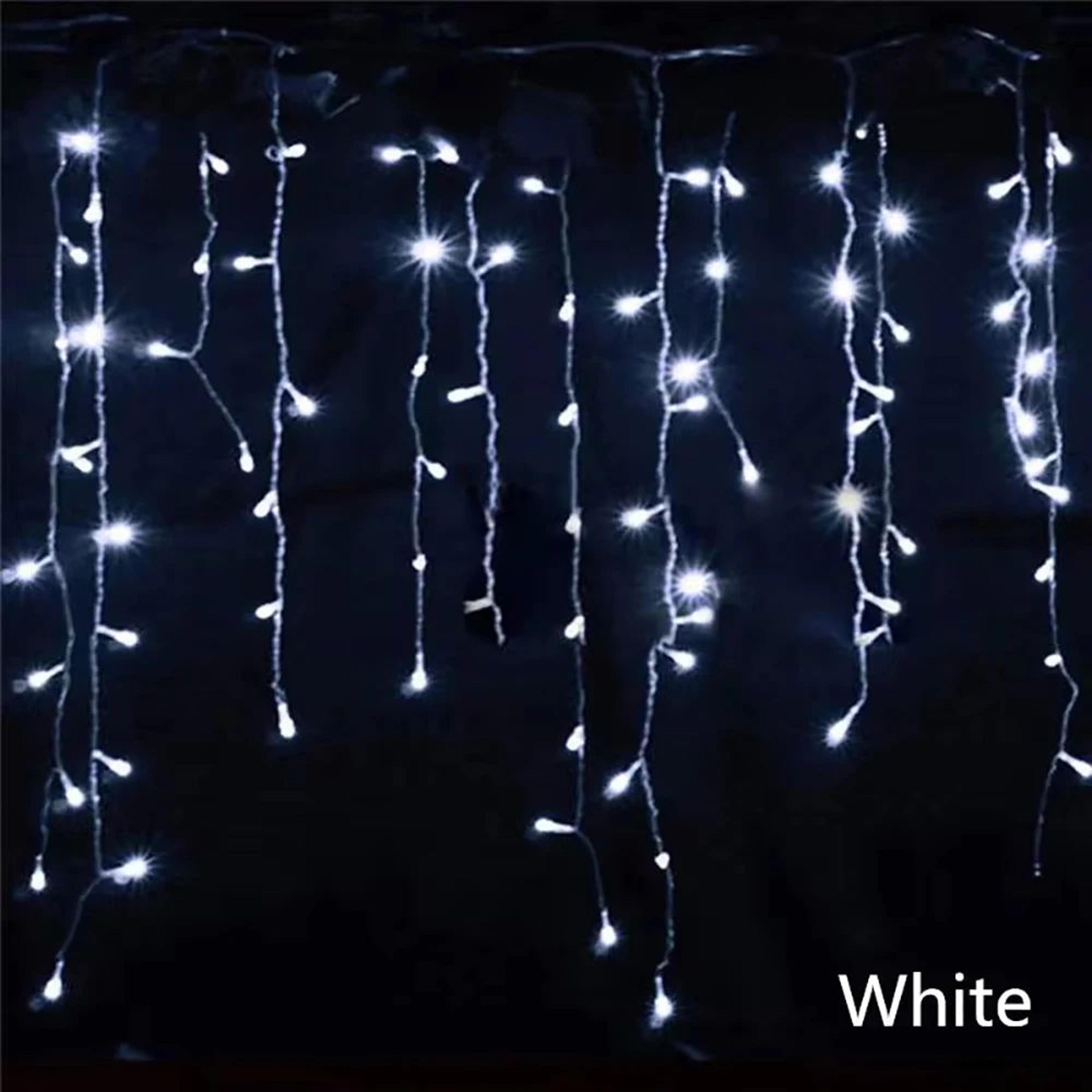 LED Icicle Waterfall String Lights For Outdoor Christmas And Eaves Decor 12