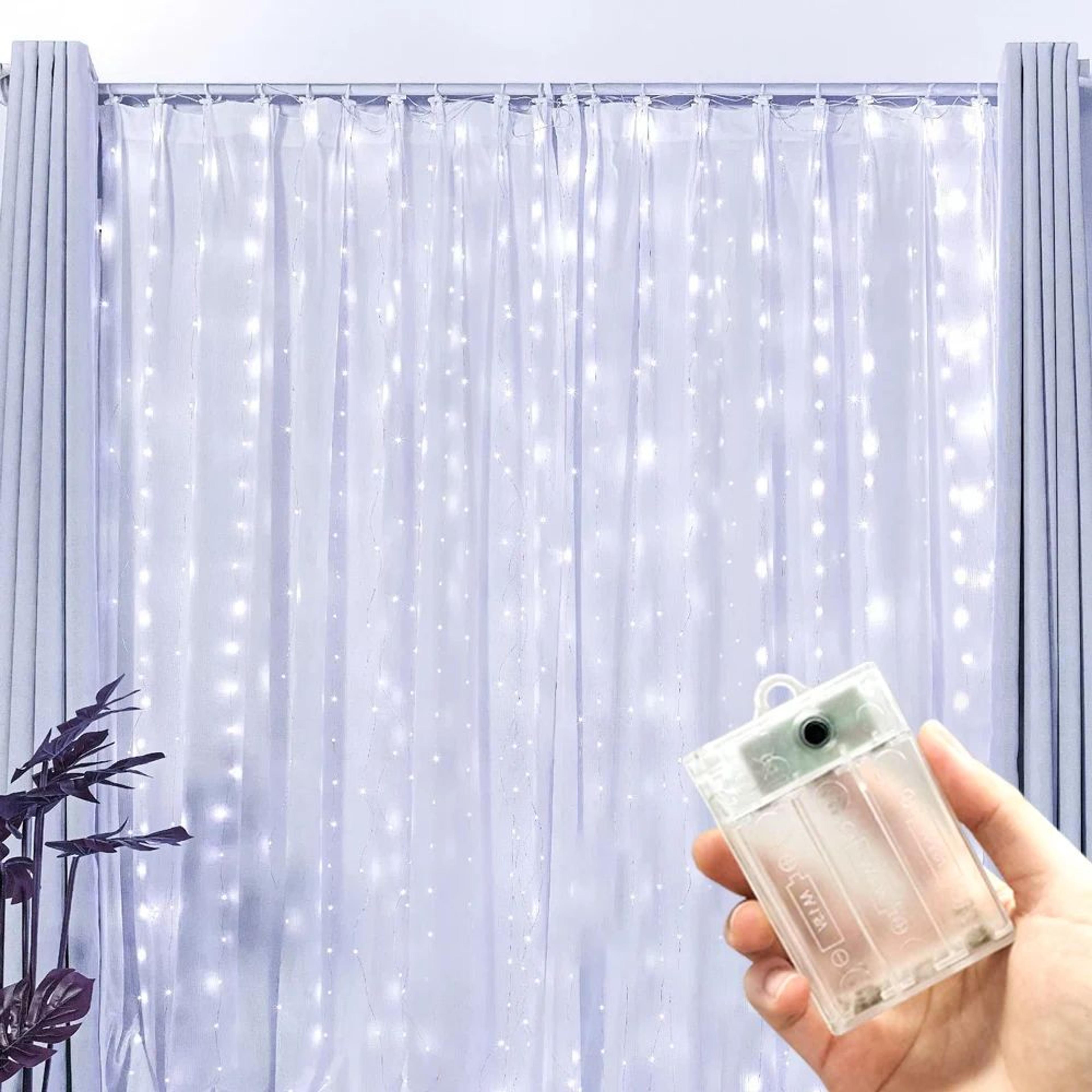 3M 6M Eid LED Curtain Lights Battery Powered Ramadan Star Moon String Lights 6