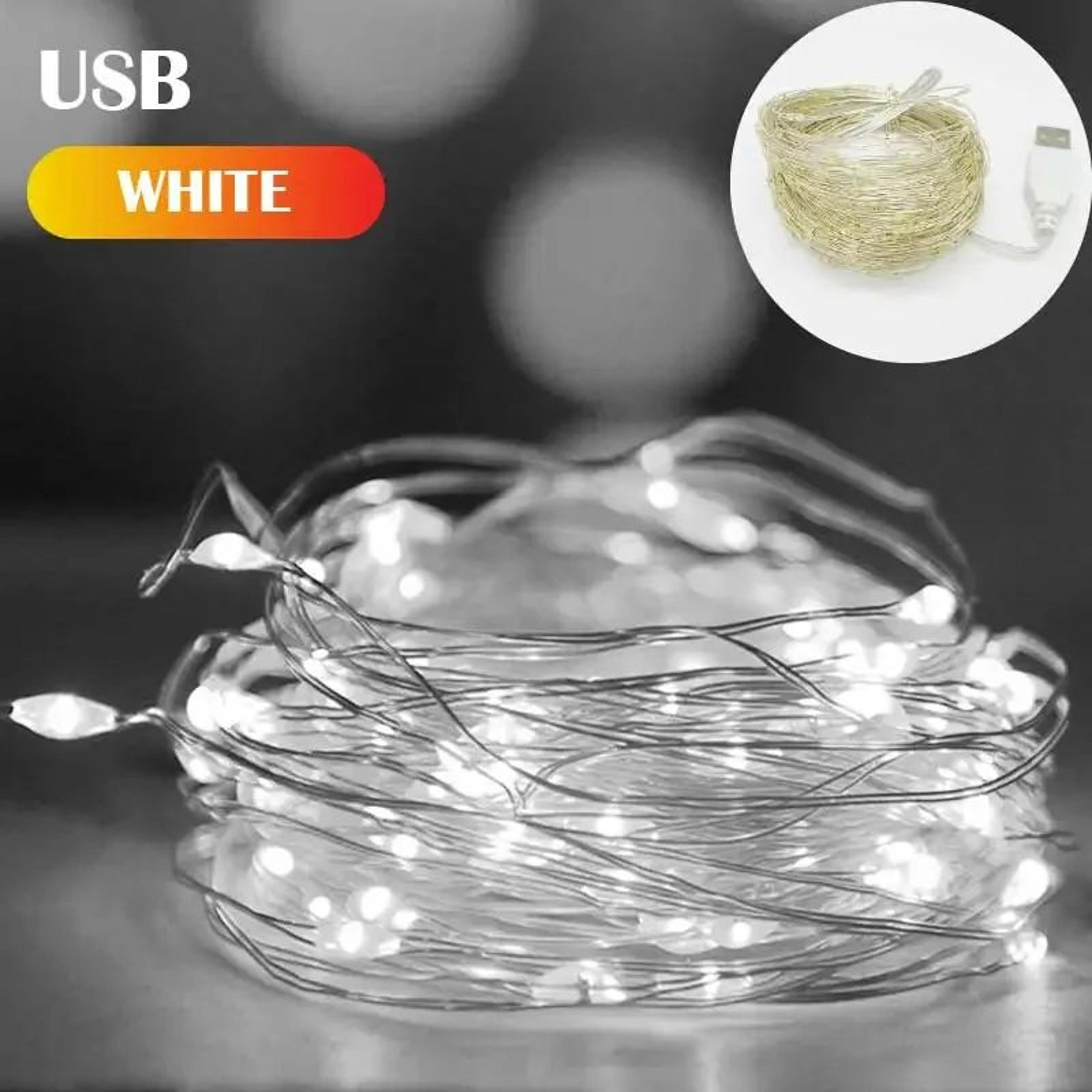 5M10M USB Waterproof Copper Wire LED Fairy String Lights 7